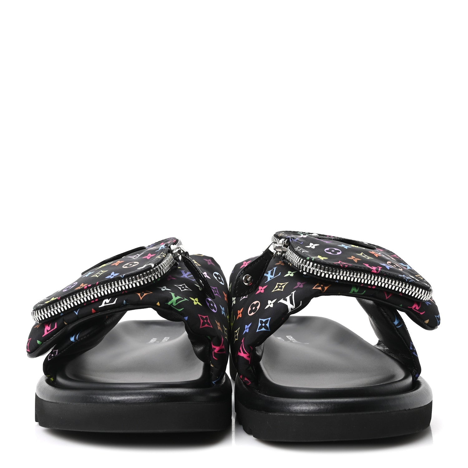 LV X TM Monogram Multicolor Pool Pillow Flat Comfort Mule 35 Black £¨ Direct shipment via from wholesalehk.shop
