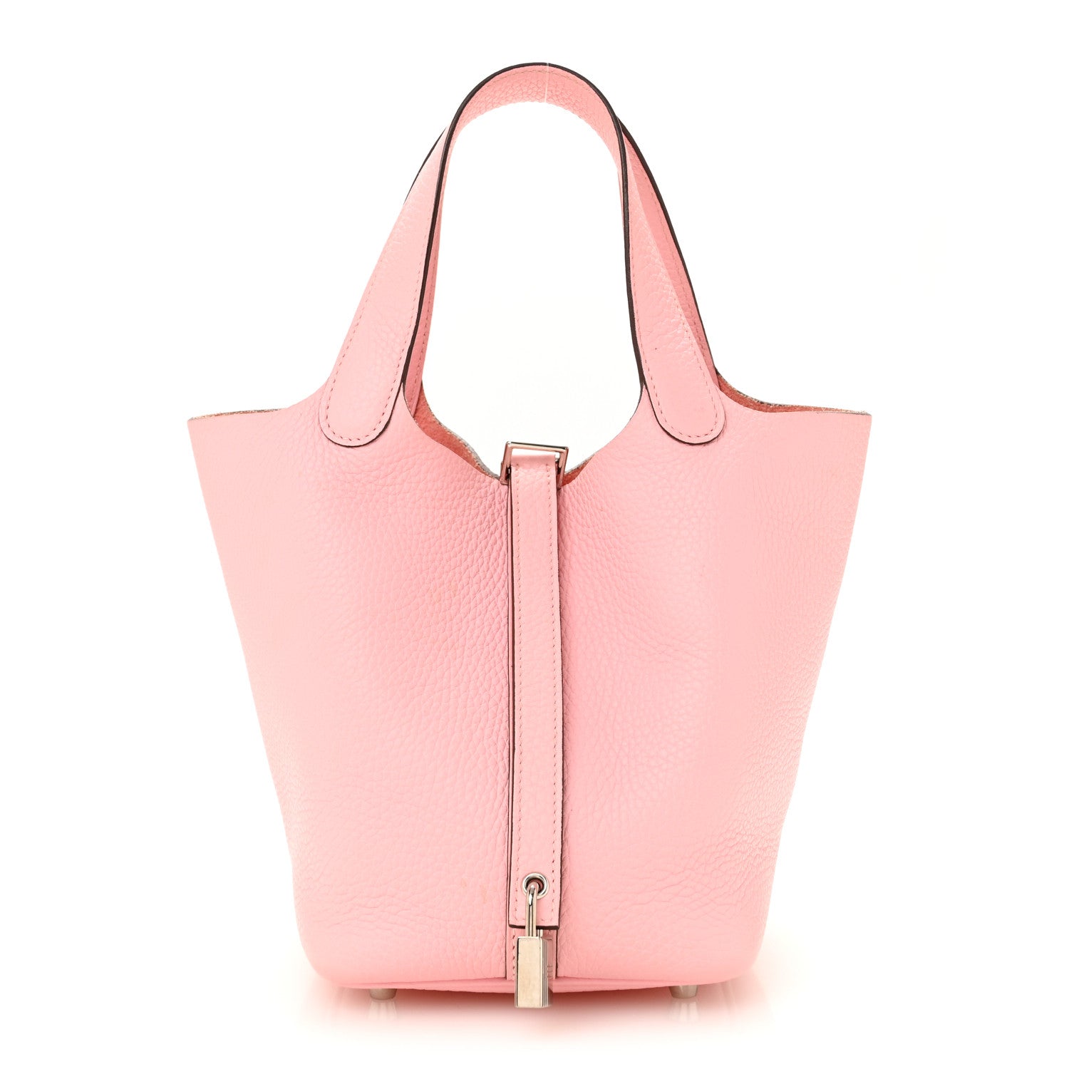 Taurillon Clemence Picotin Lock 18 PM Rose Sakura £¨ Direct shipment via from wholesalehk.shop