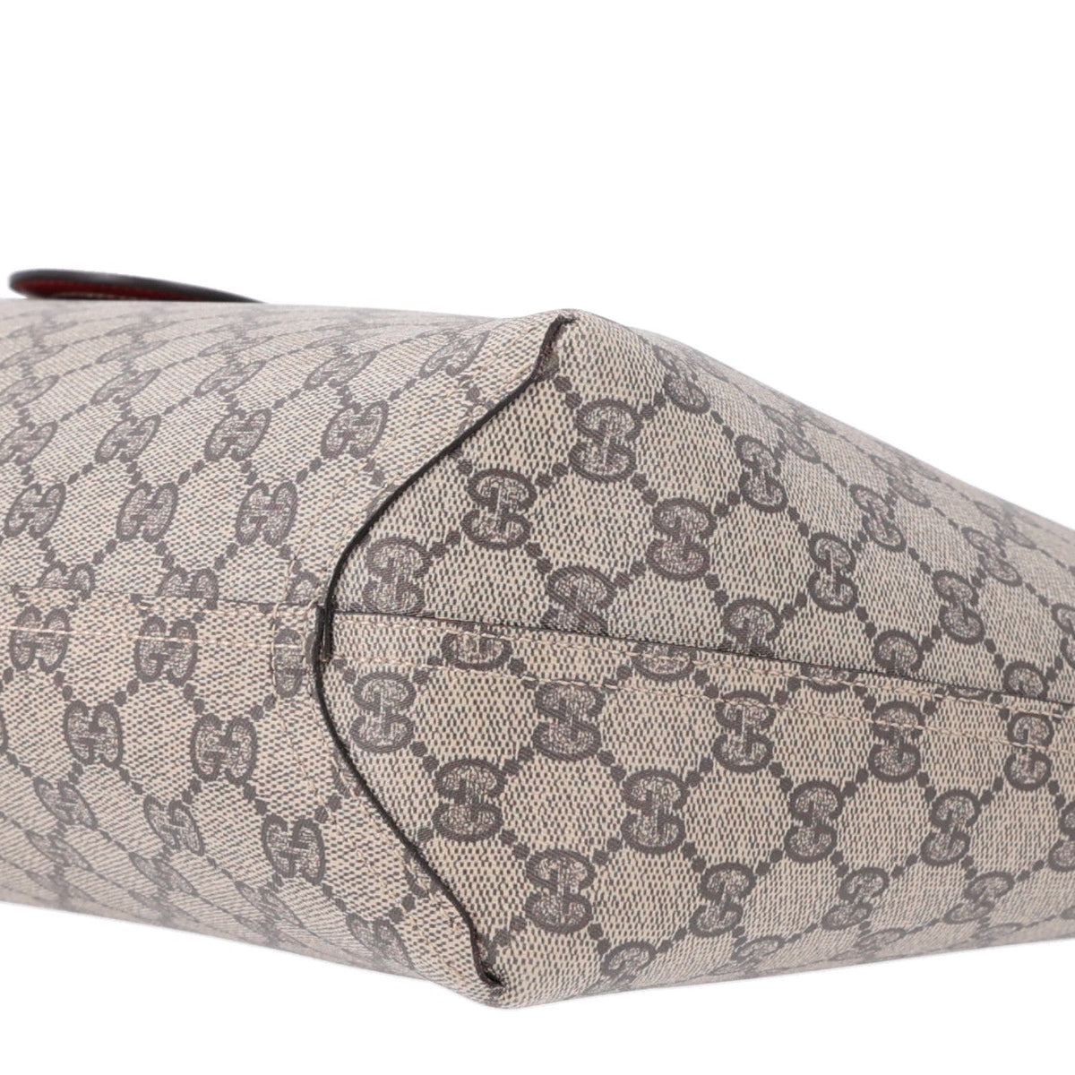 GG Supreme Monogram Medium Reversible Tote Beige Red wholesalehk.shop