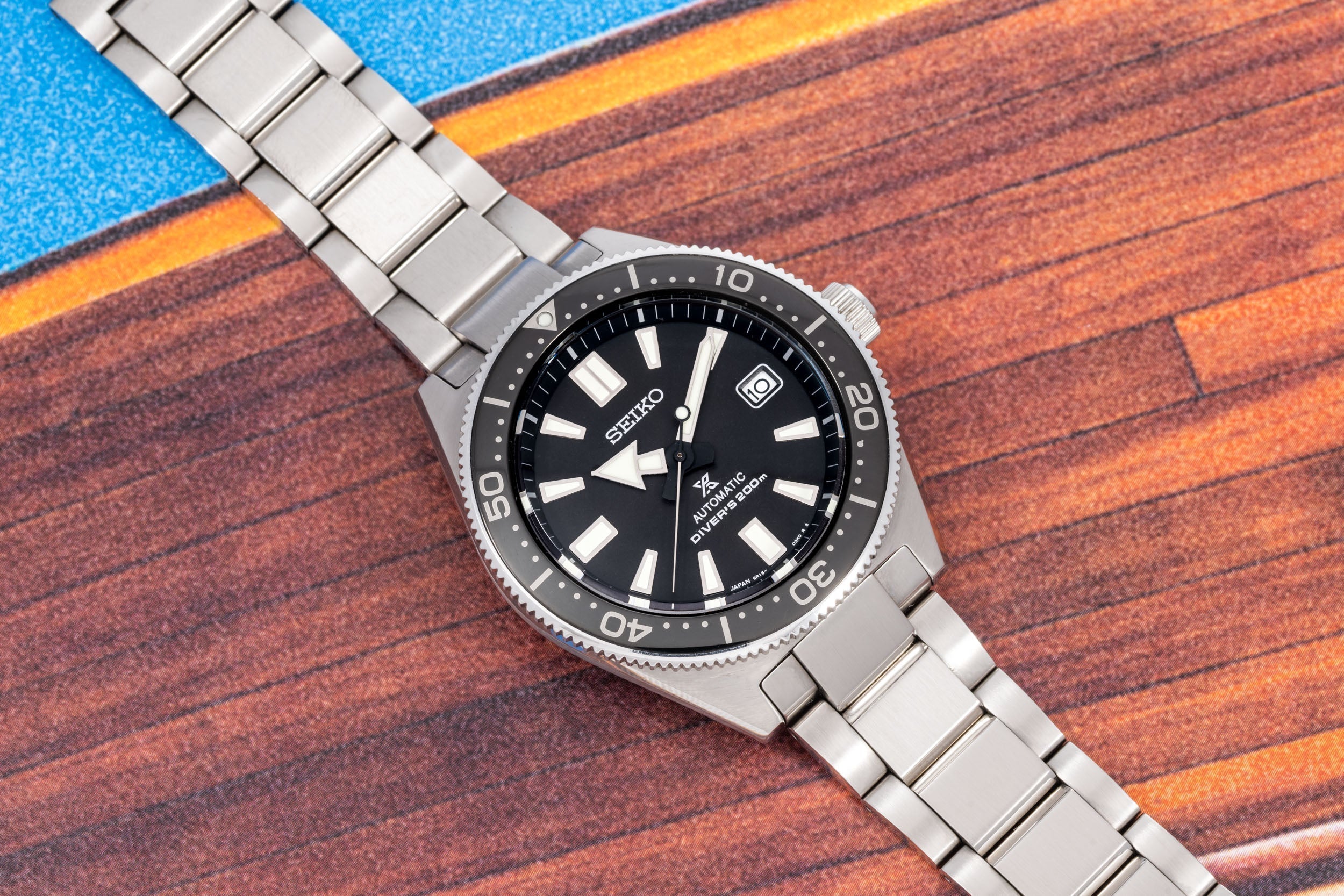 Seiko Prospex Automatic Diver Black Dial Silver Steel Strap Watch For Men - SPB051J1 wholesalehk.shop