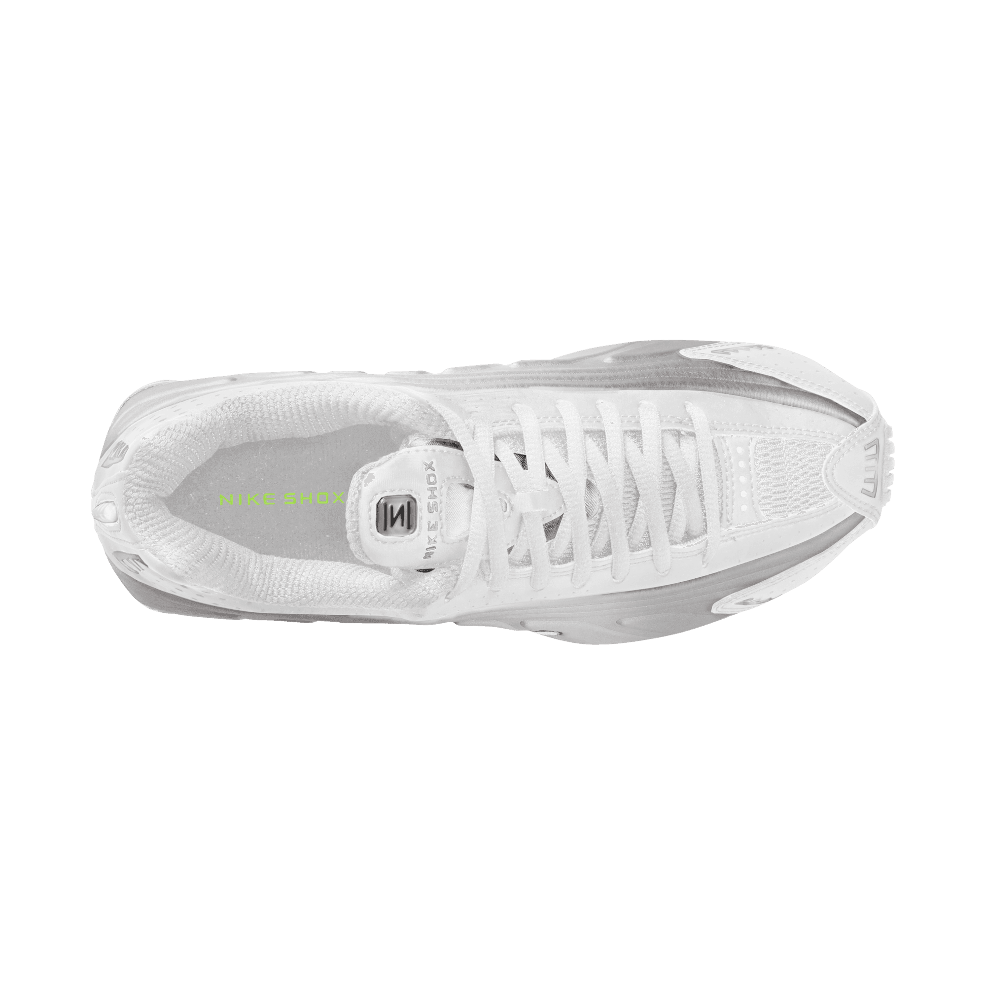 Women's Nike Shox R4 "White Metallic Silver Volt"