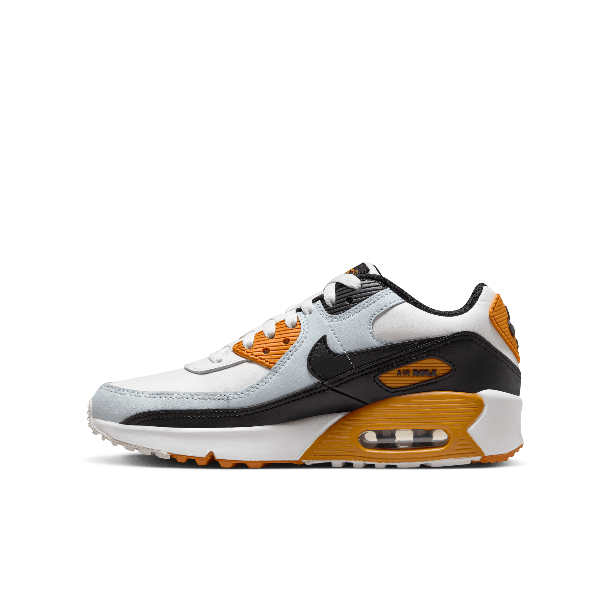 Big Kidsâ€?Nike Air Max 90 LTR "White Monarch Black"