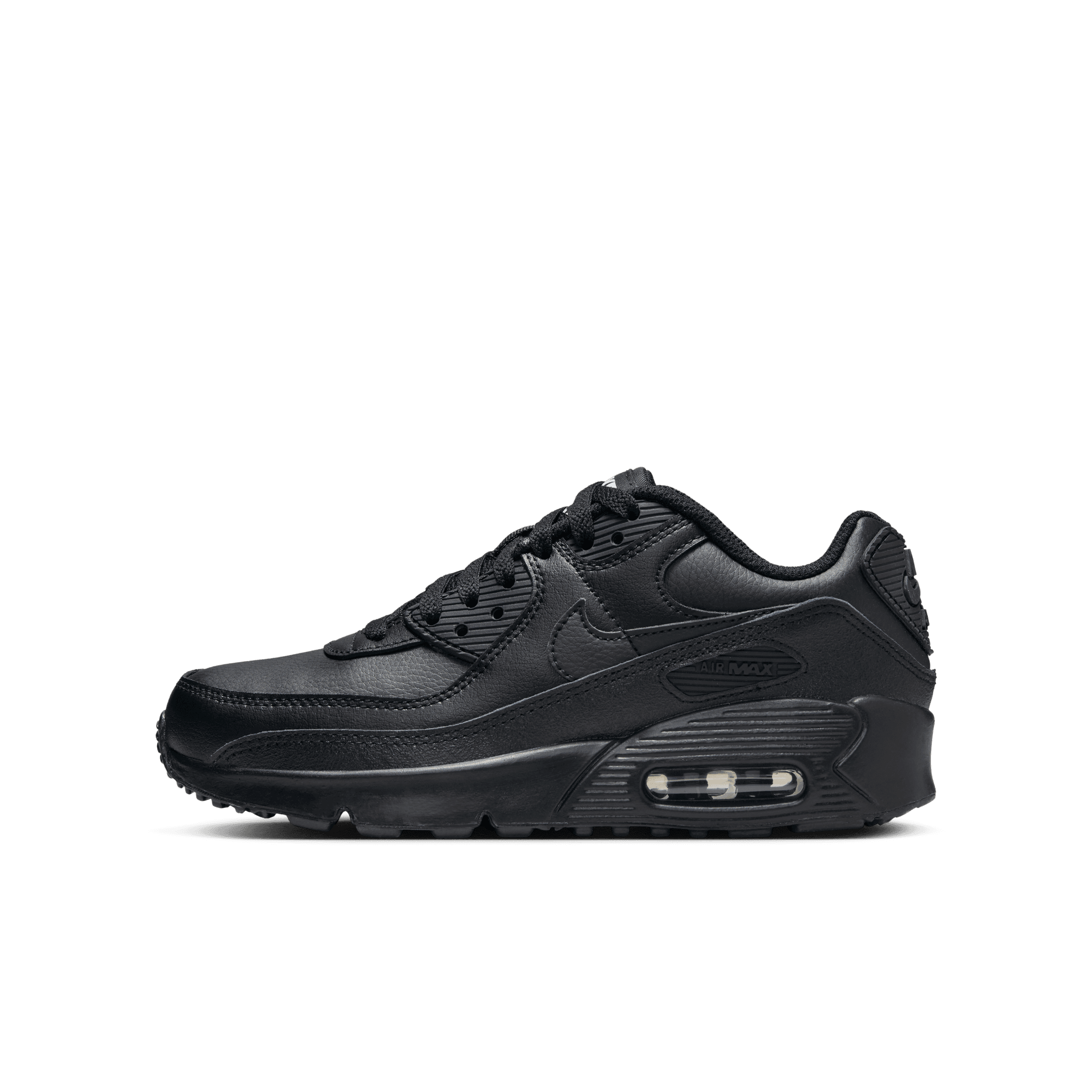 Big Kidsâ€?Nike Air Max 90 LTR "Triple Black"