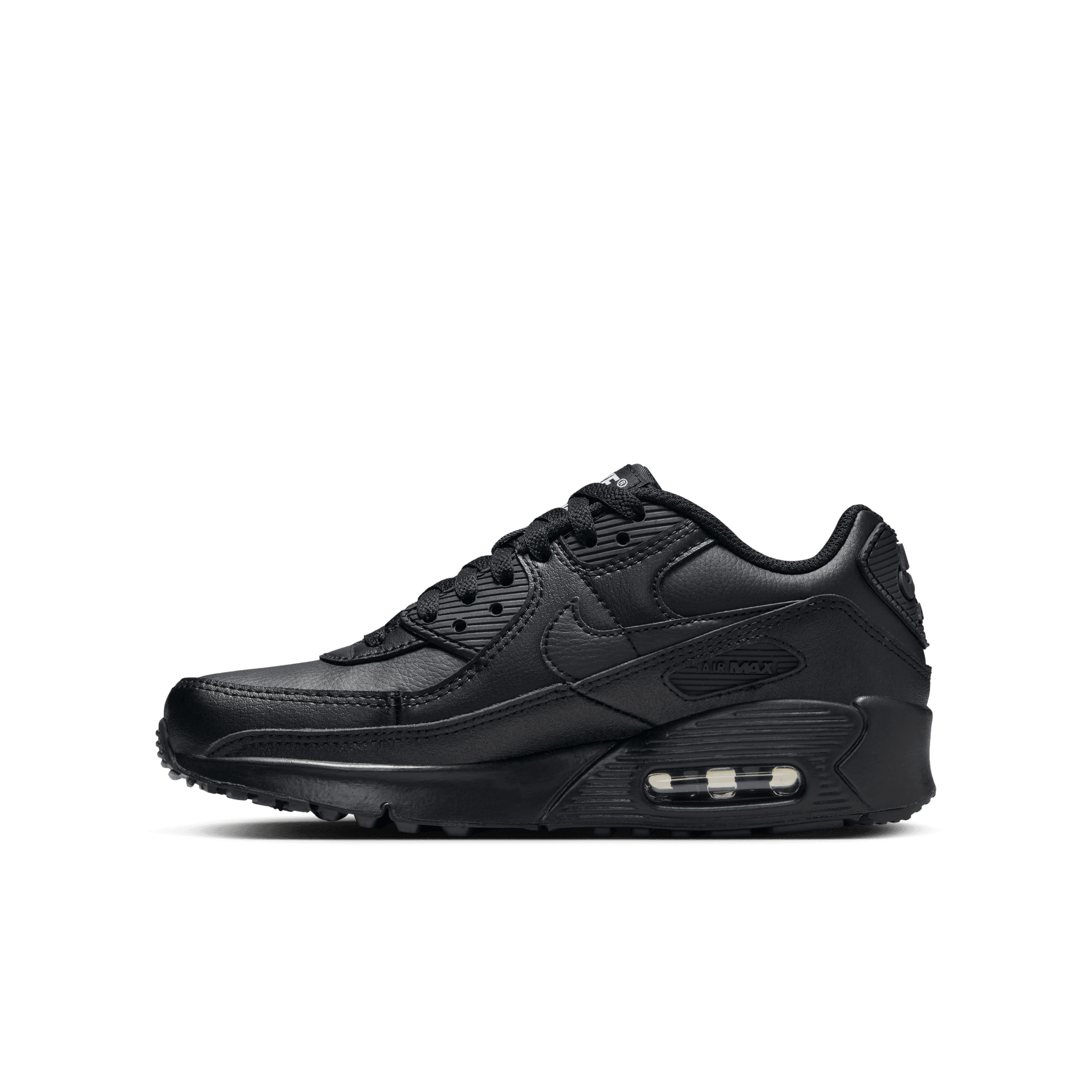 Big Kidsâ€?Nike Air Max 90 LTR "Triple Black"
