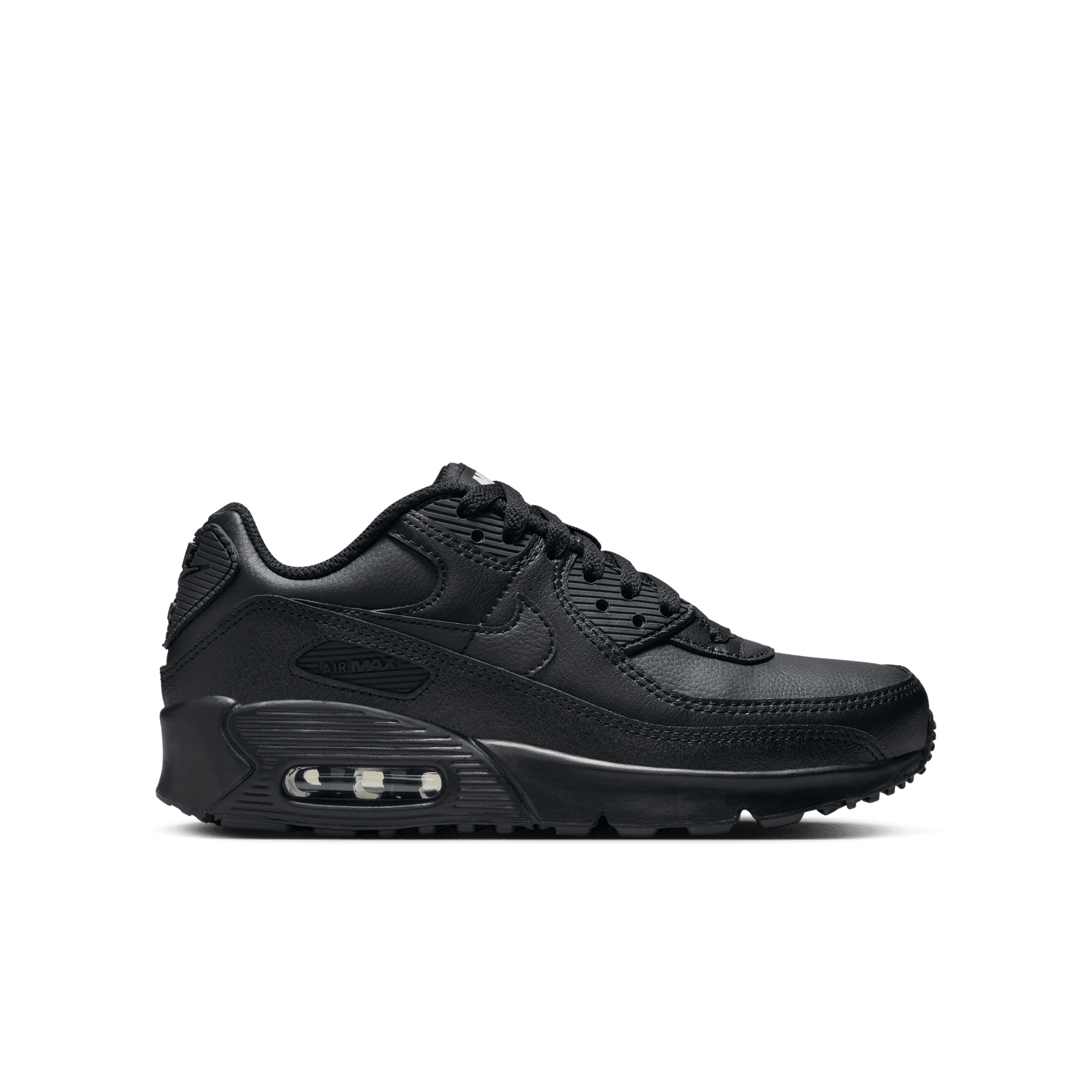 Big Kidsâ€?Nike Air Max 90 LTR "Triple Black"