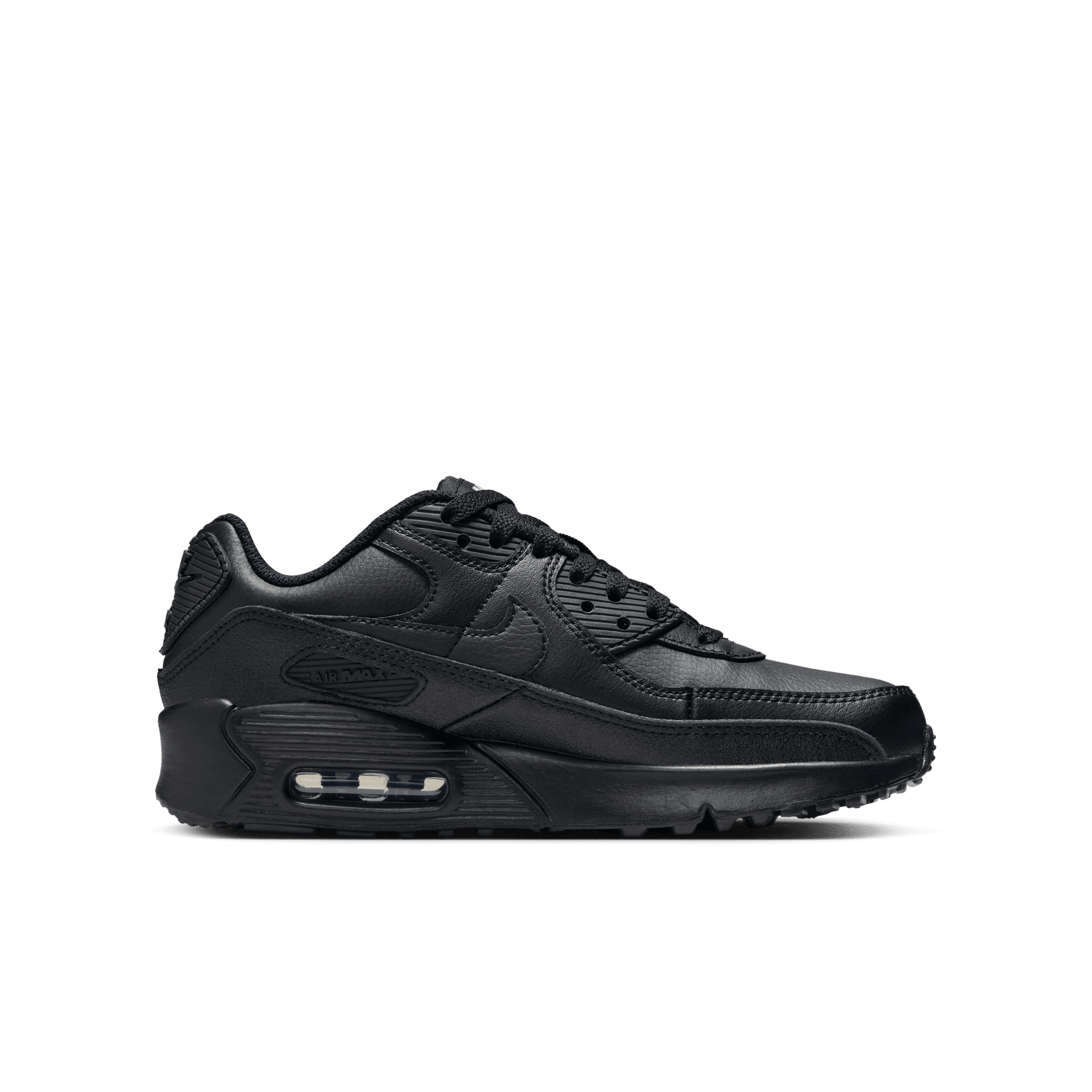 Big Kidsâ€?Nike Air Max 90 LTR "Triple Black"