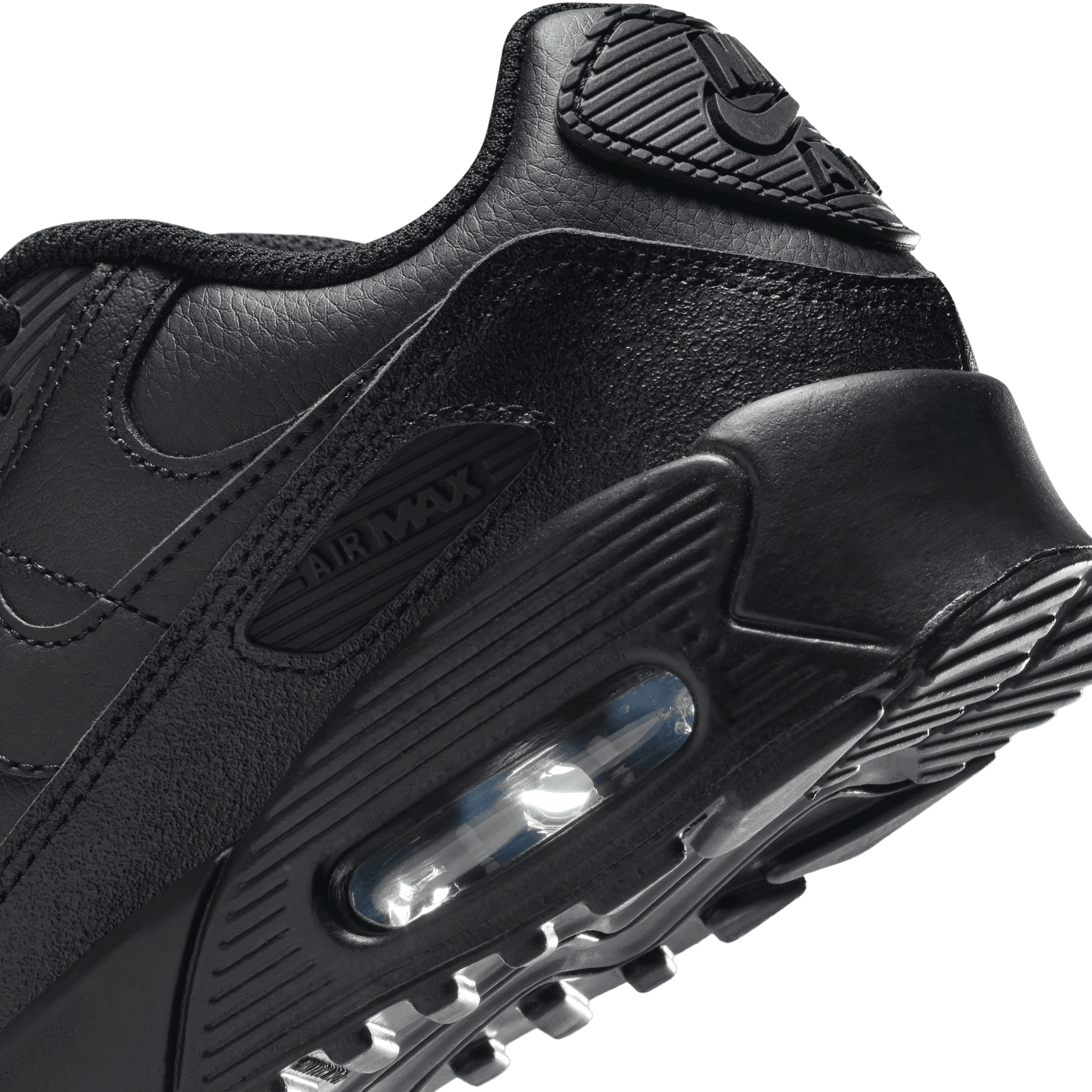 Big Kidsâ€?Nike Air Max 90 LTR "Triple Black"
