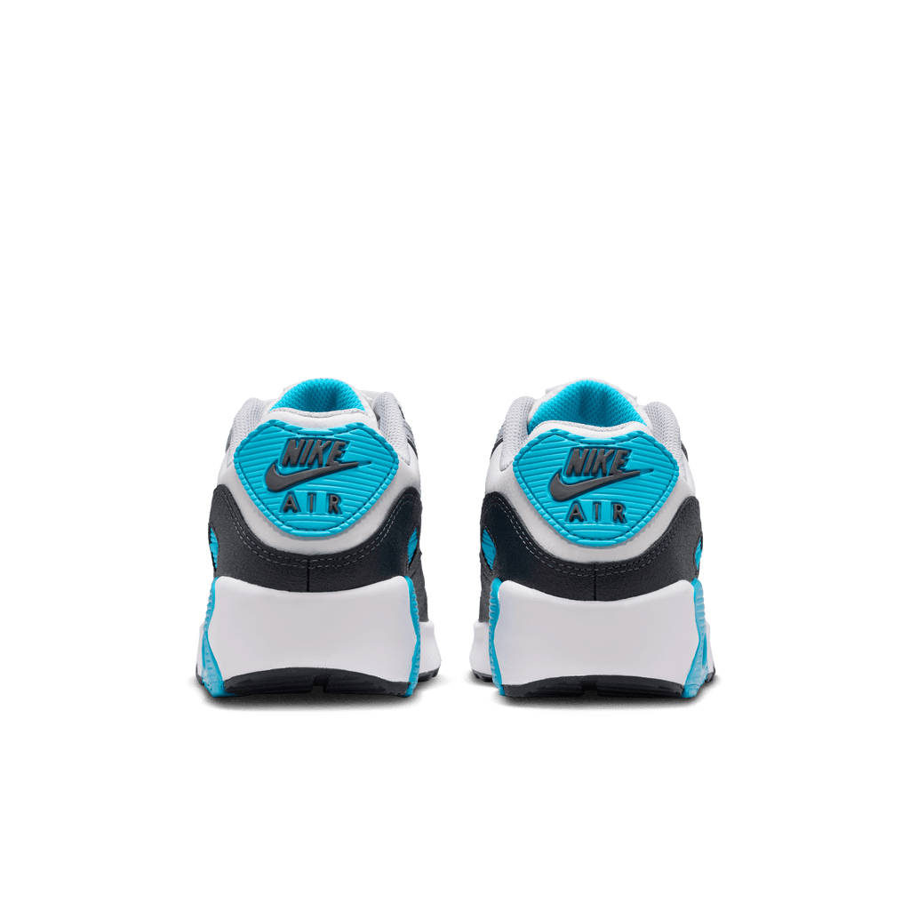 Big Kidsâ€?Nike Air Max 90 LTR "Platinum Tint Blue Lightning"