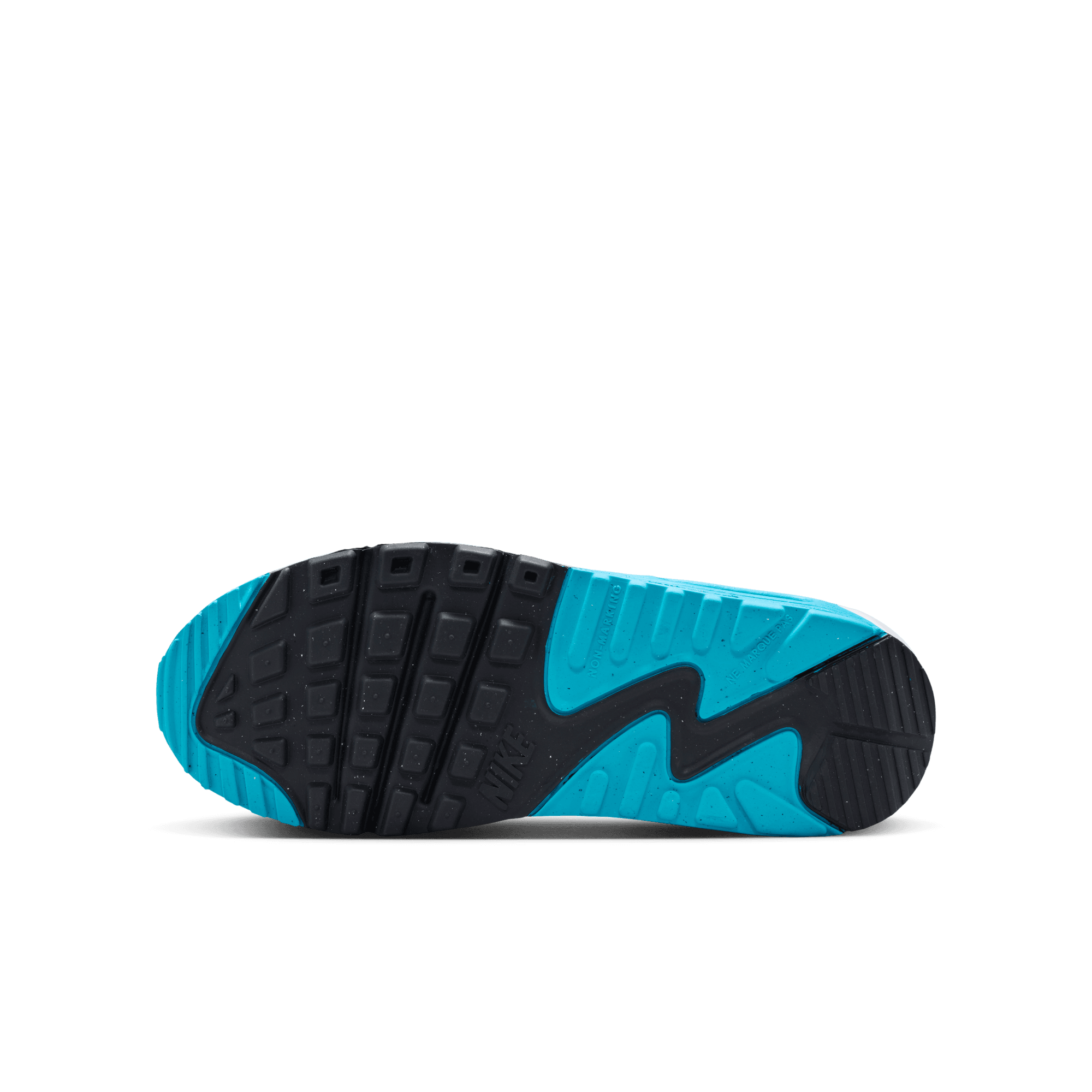 Big Kidsâ€?Nike Air Max 90 LTR "Platinum Tint Blue Lightning"