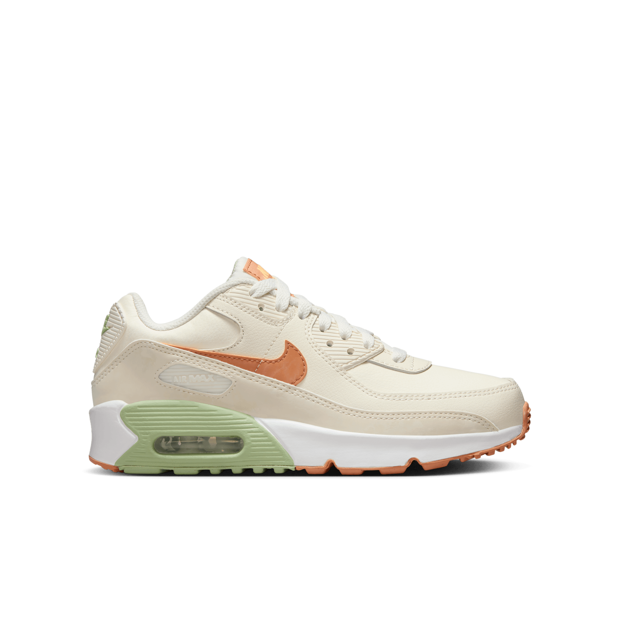 Big Kidsâ€?Nike Air Max 90 LTR "Pale Ivory Honeydew"