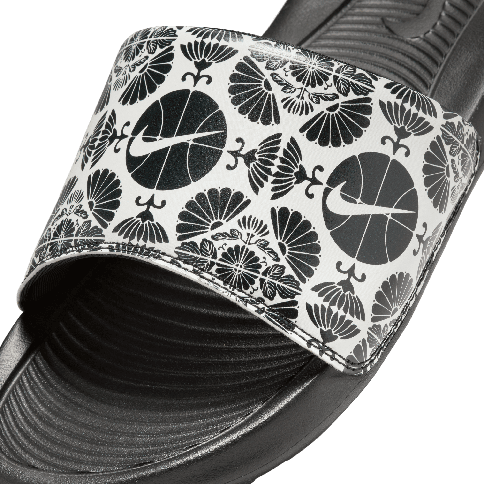 Men's Nike Victori One Printed Slides "Printed Black White"
