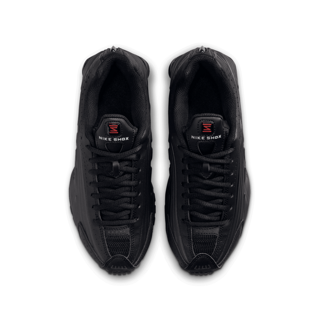 Big Kids' Nike Shox R4 "Triple Black"