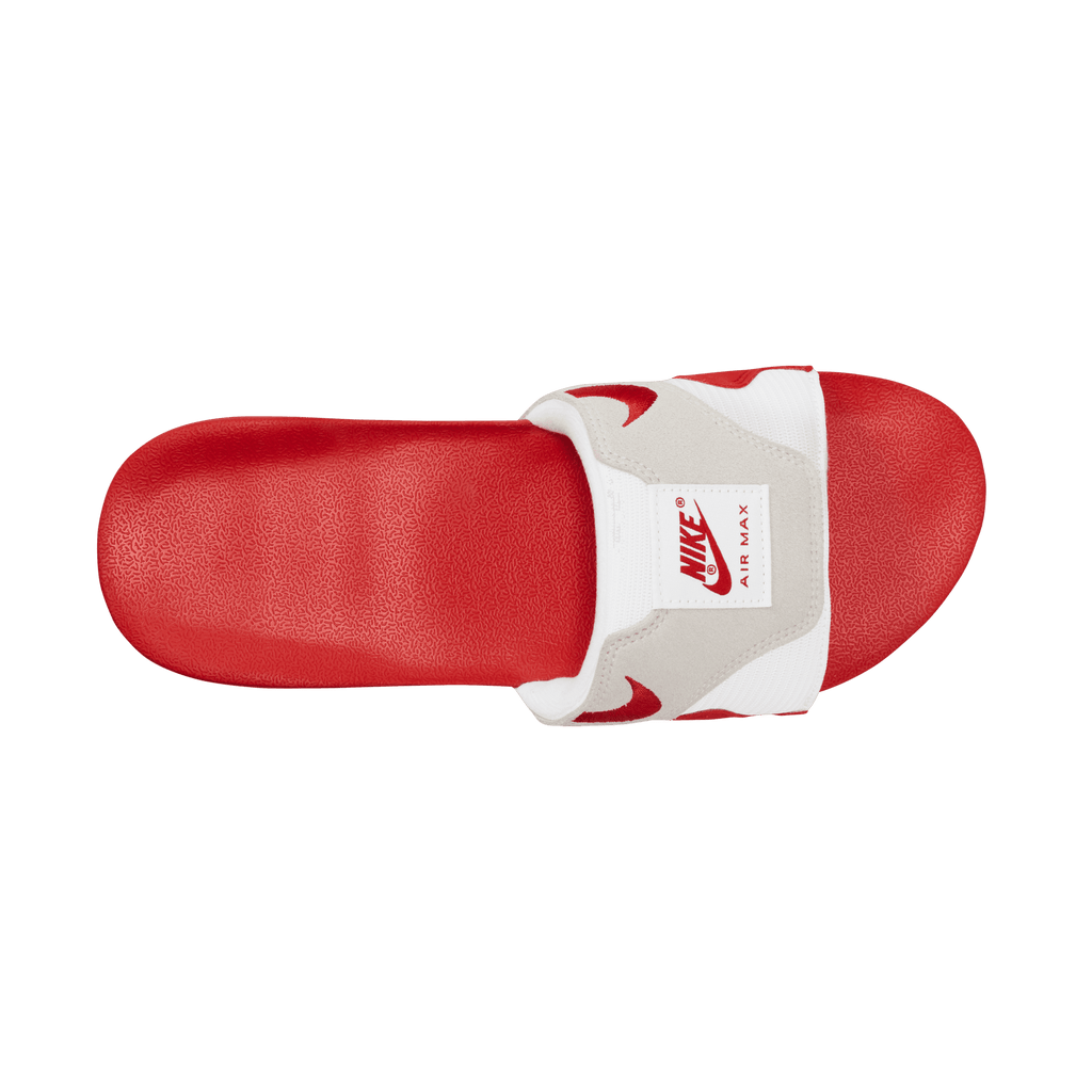 Men's Nike Air Max 1 Slides "White University Red"