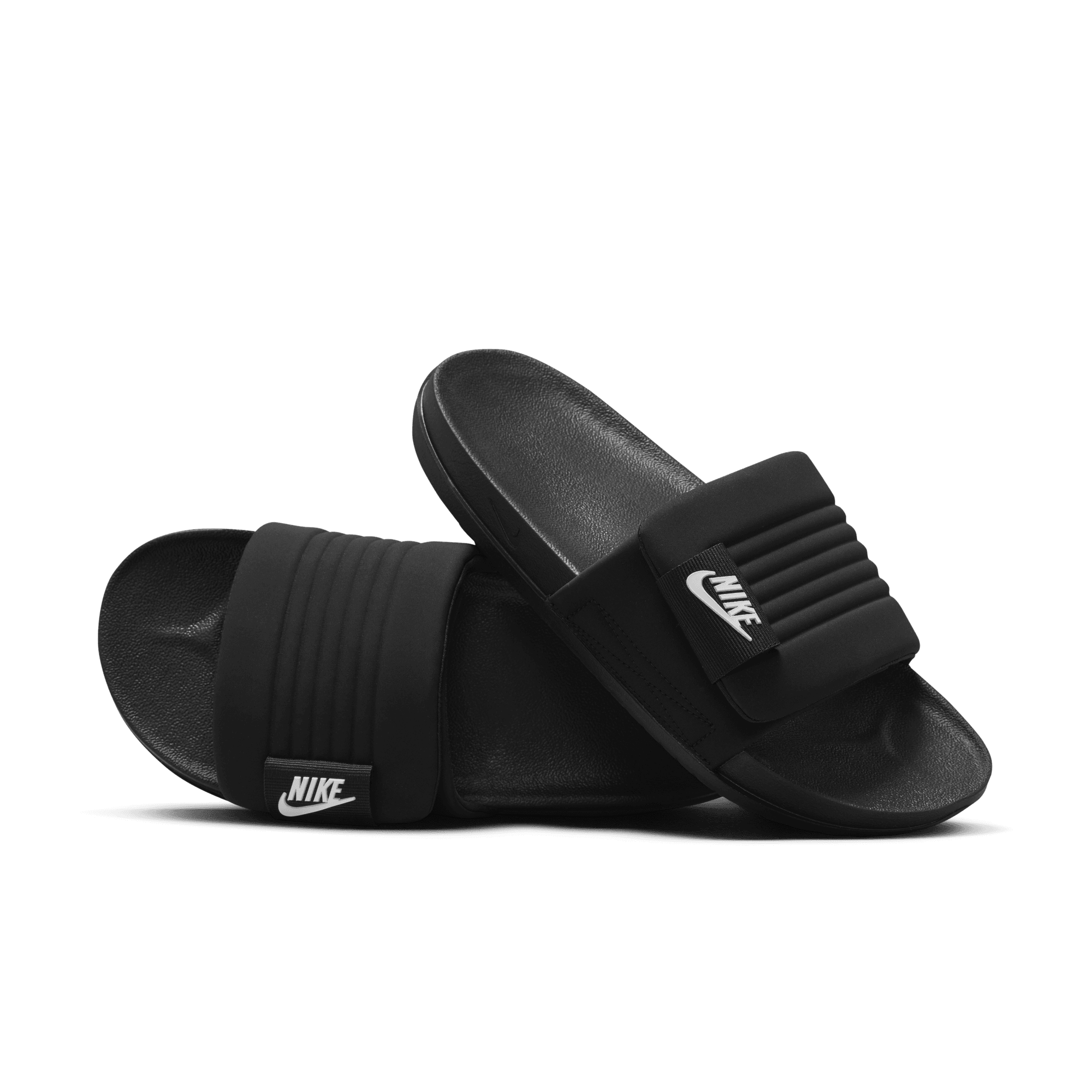 Men's Nike Offcourt Adjust Slides "Black White"
