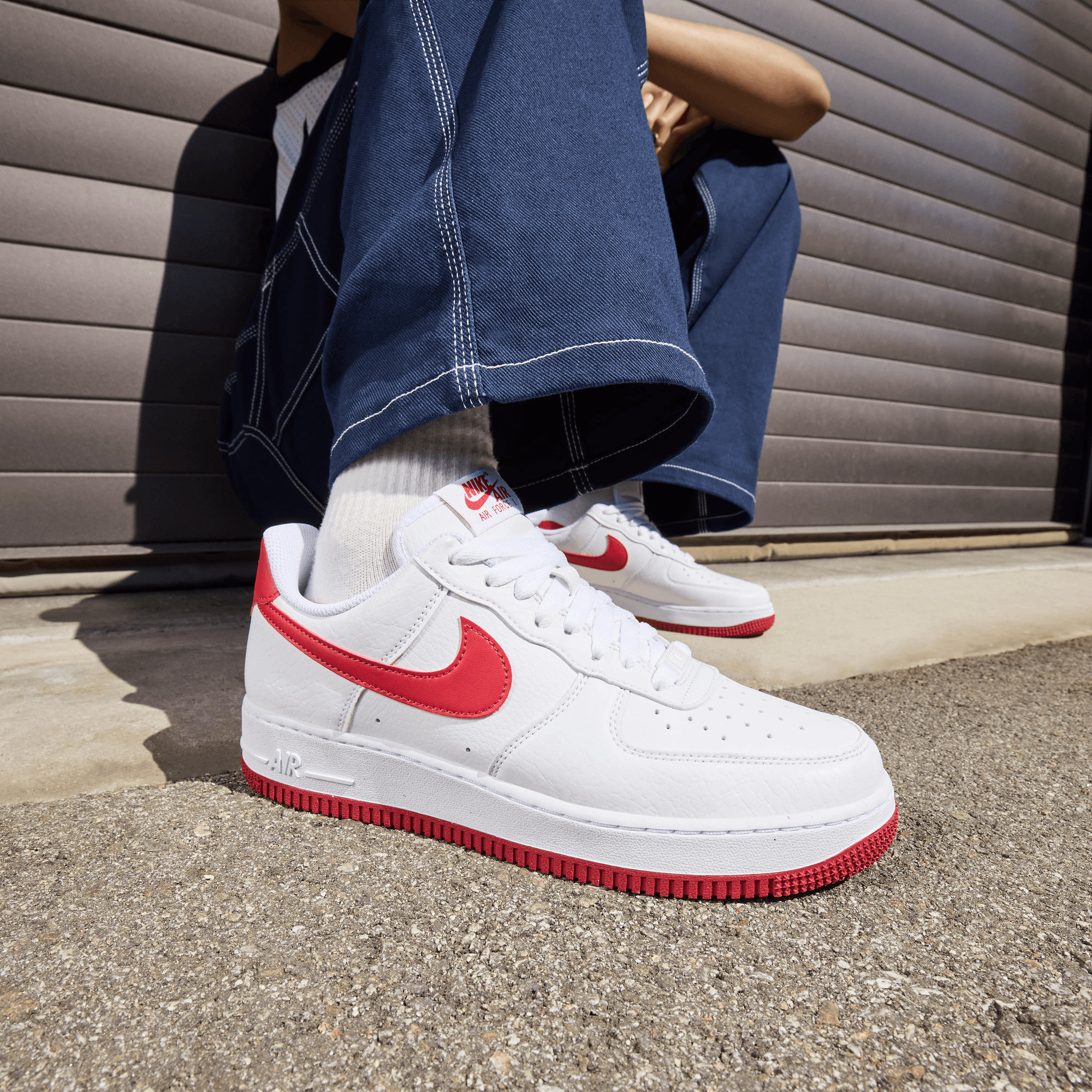 Women's Nike Air Force 1 '07  Next Nature "White Gym Red"