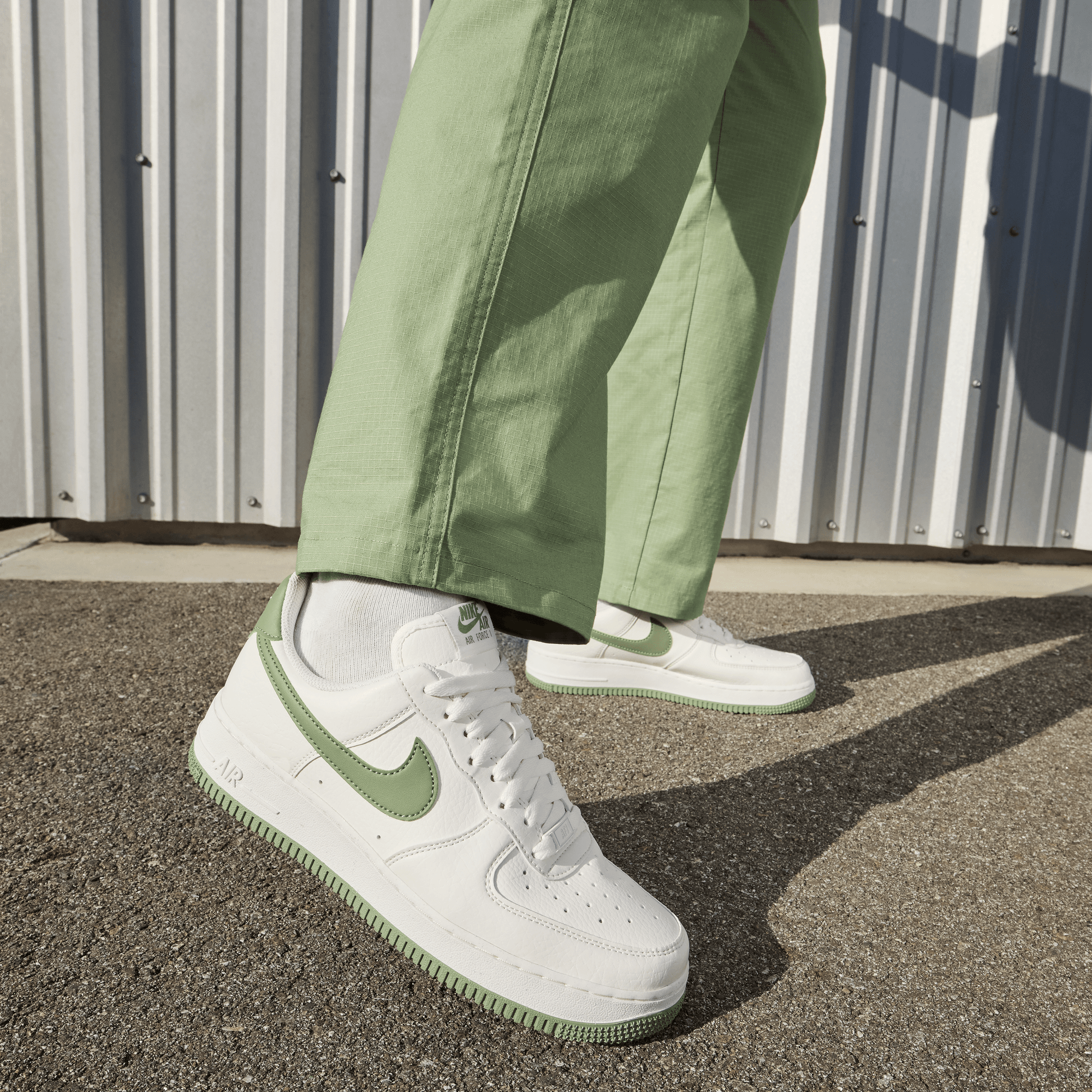 Women's Nike Air Force 1 '07  Next Nature "Sail Oil Green"