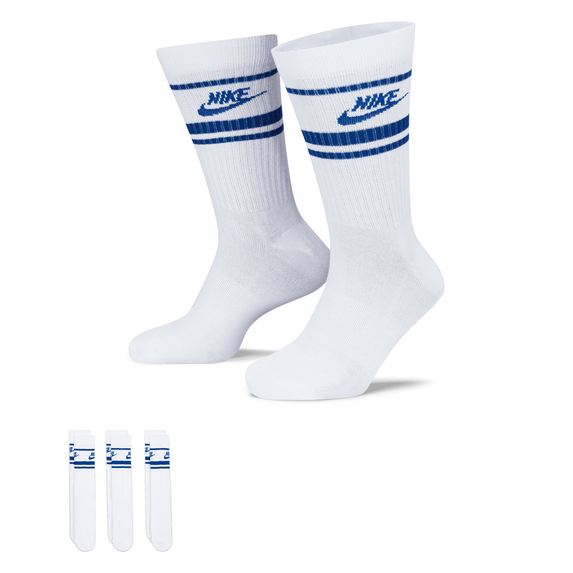 Nike Sportswear Everyday Essential Crew Socks (3 Pairs) (UNISEX)