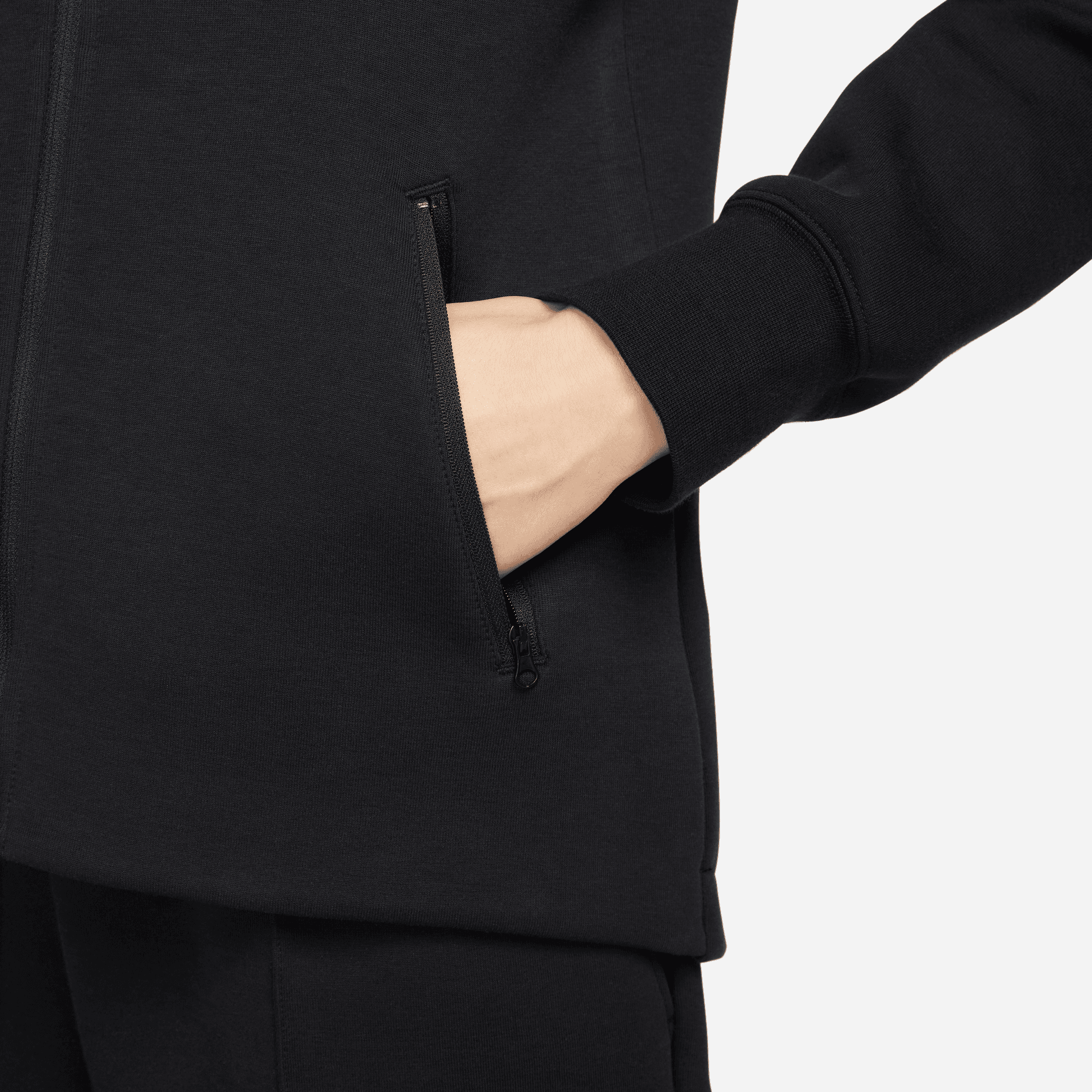 Women's Nike Sportswear Tech Fleece Windrunner Full-Zip Hoodie "Black"