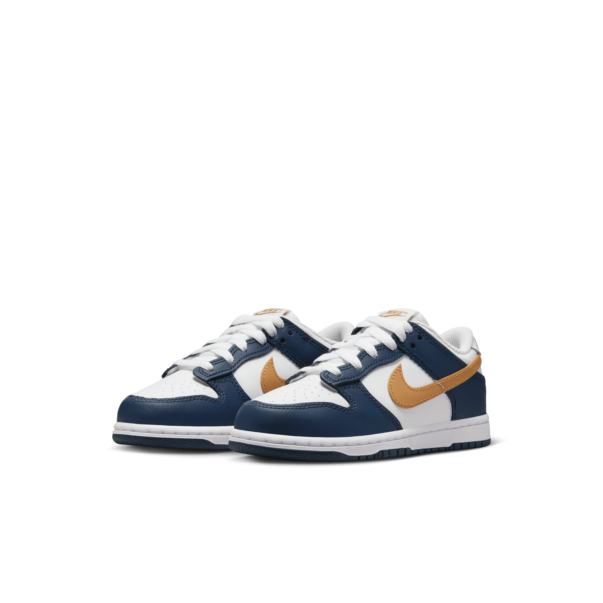 Little Kids' Nike Dunk Low "Midnight Navy Wheat"
