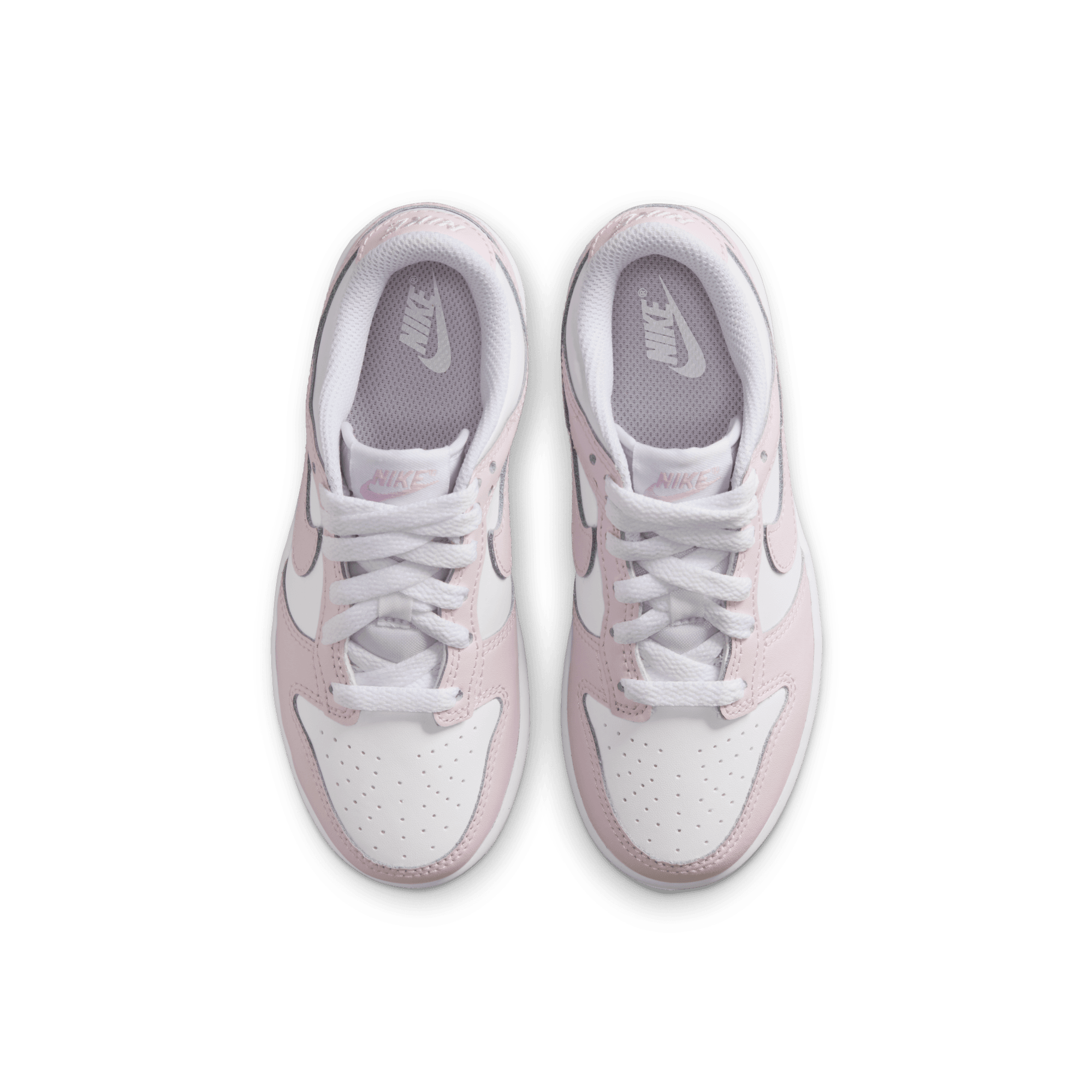 Little Kids' Nike Dunk Low "White Light Violet"