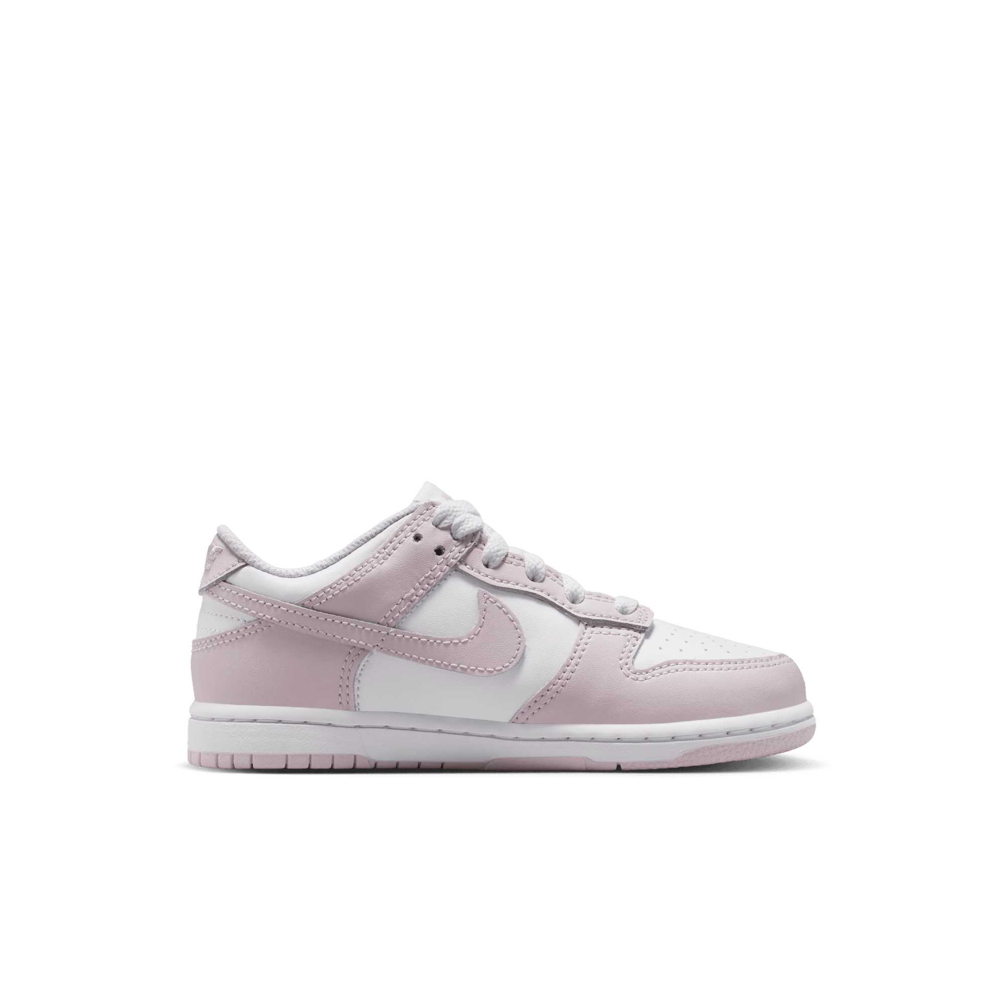 Little Kids' Nike Dunk Low "White Light Violet"