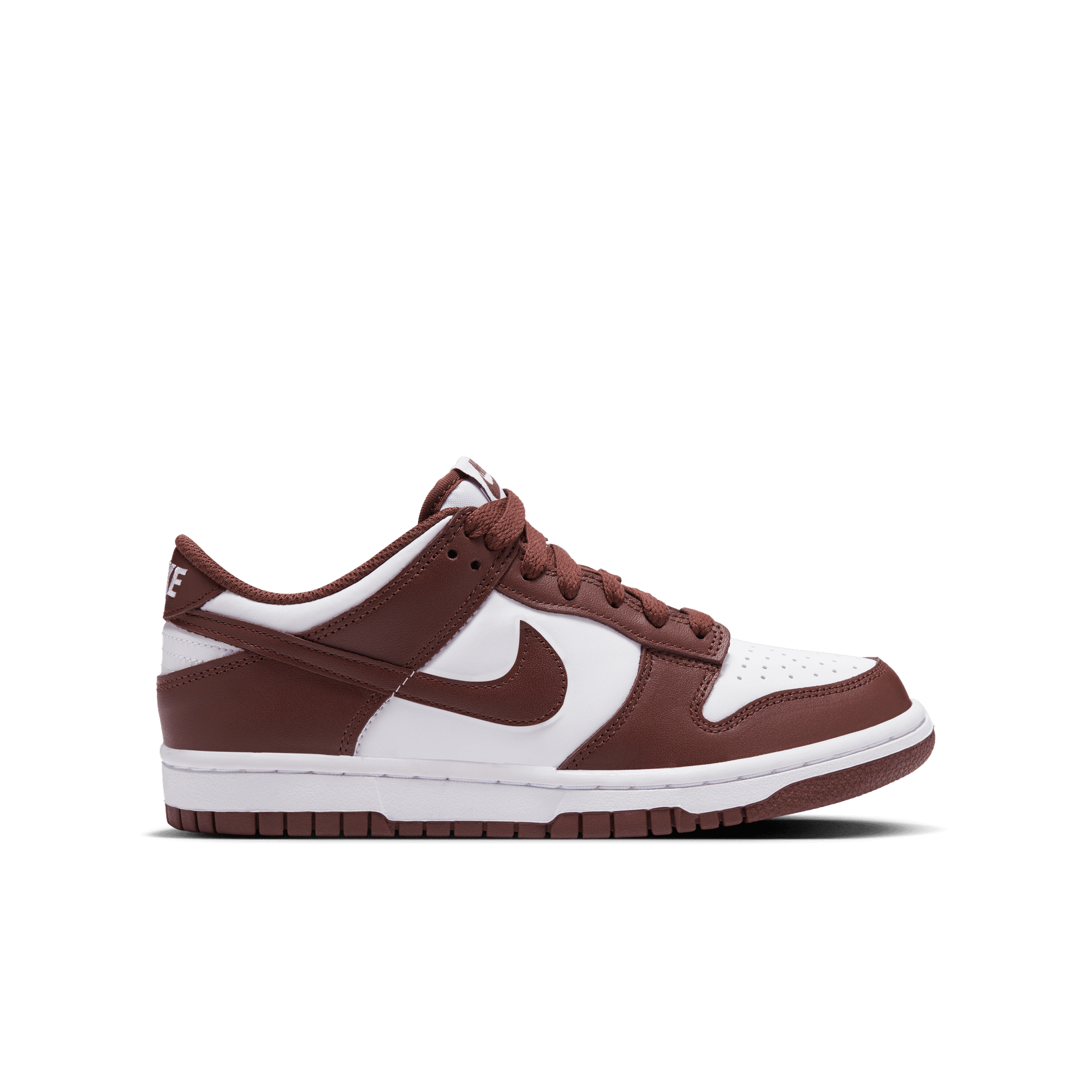 Big Kids' Nike Dunk Low "Redwood-Gym Red White"