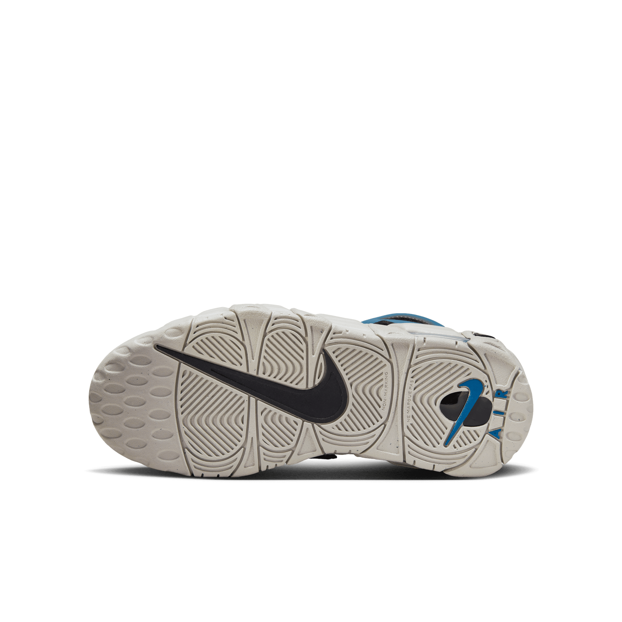 Big Kids' Nike Air More Uptempo "Industrial Blue-Iron Grey"