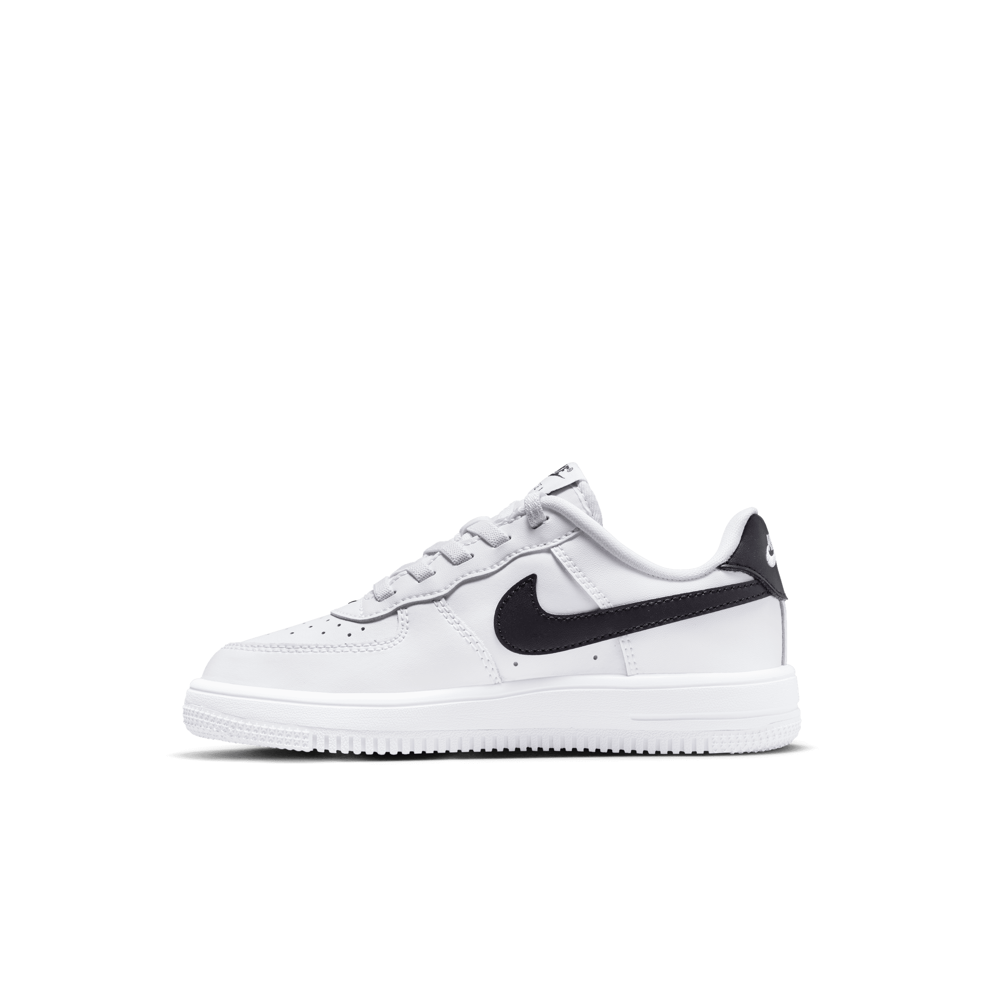 Little Kids' Nike Force 1 Low EasyOn "White Black"