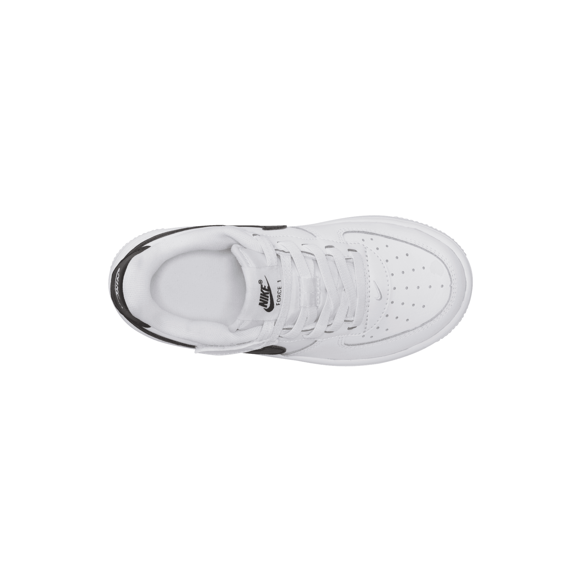 Little Kids' Nike Force 1 Low EasyOn "White Black"