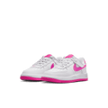 Little Kids' Nike Force 1 Low EasyOn "White Laser Fuchsia"