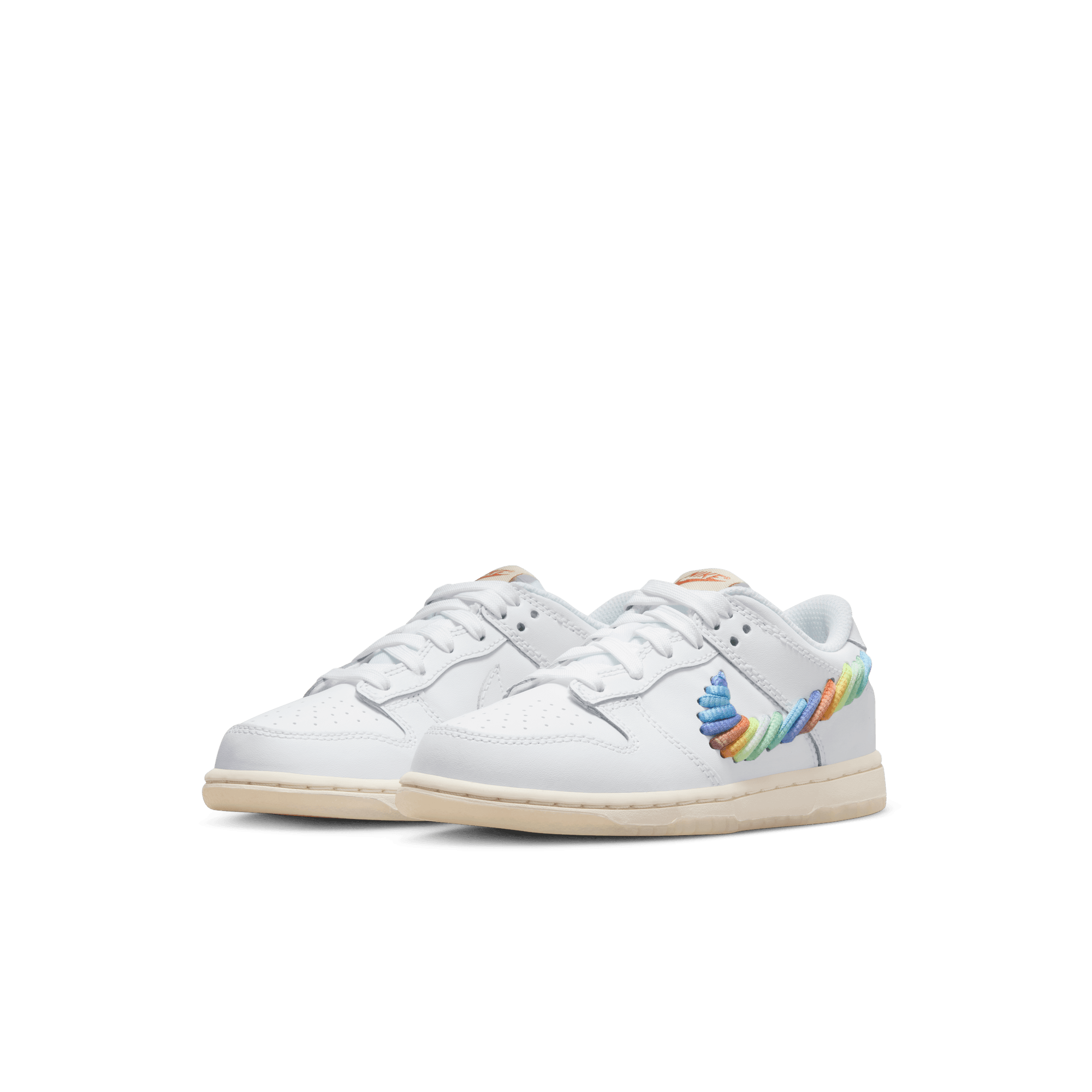 Little Kids' Nike Dunk Low SE "Rainbow Swoosh"
