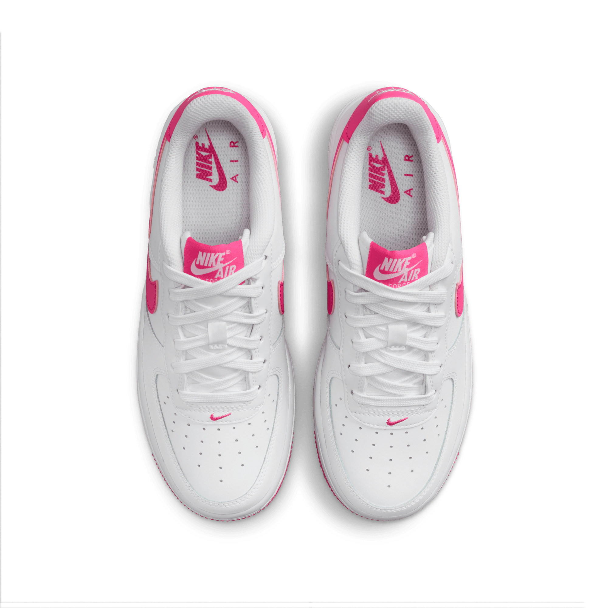 Big Kids' Nike Air Force 1  "White Laser Fuchsia"