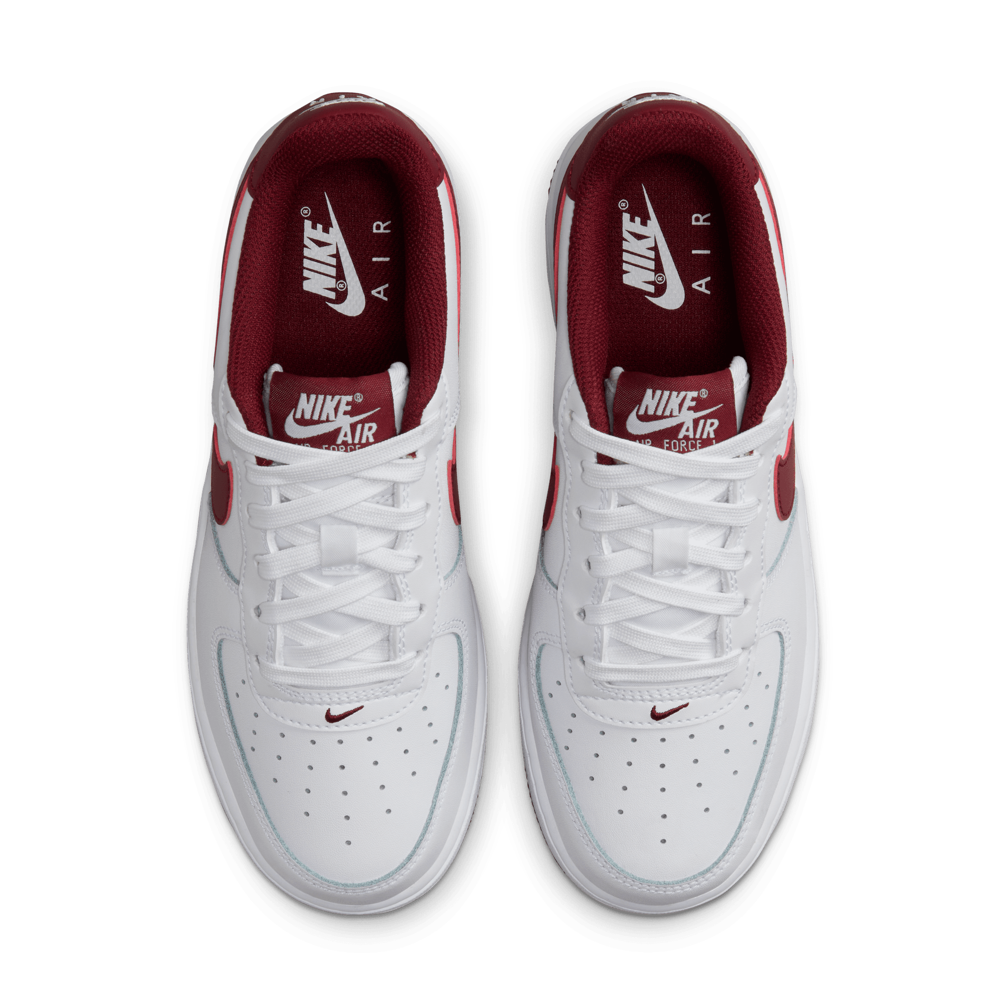 Big Kids' Nike Air Force 1 "White Team Red"