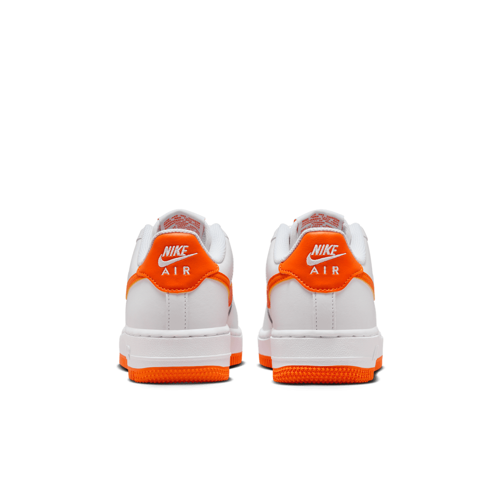 Big Kids' Nike Air Force 1  "White Safety Orange"