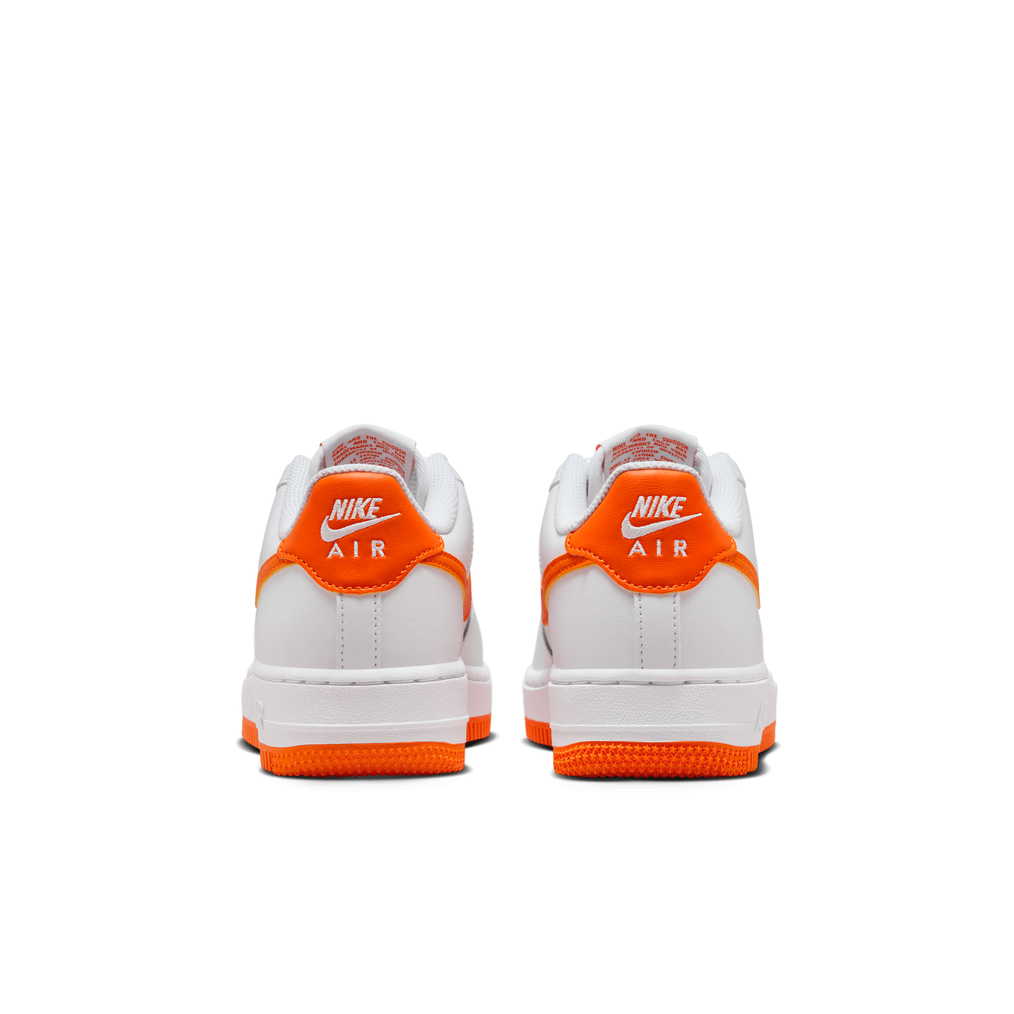 Big Kids' Nike Air Force 1  "White Safety Orange"