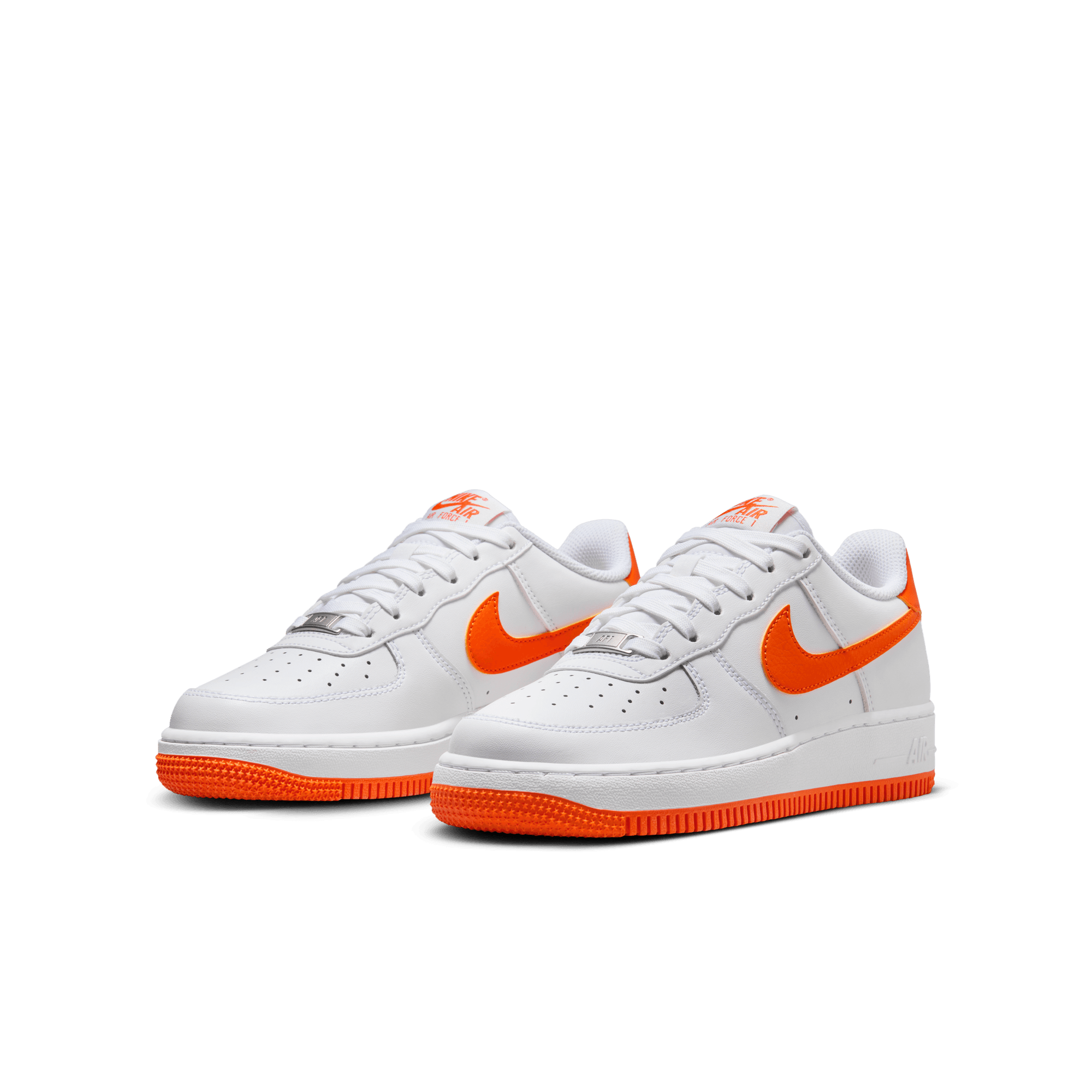 Big Kids' Nike Air Force 1  "White Safety Orange"