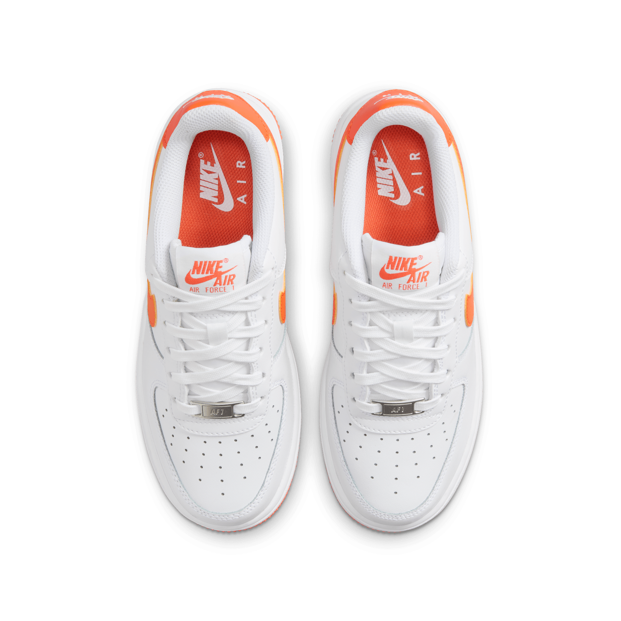 Big Kids' Nike Air Force 1  "White Safety Orange"