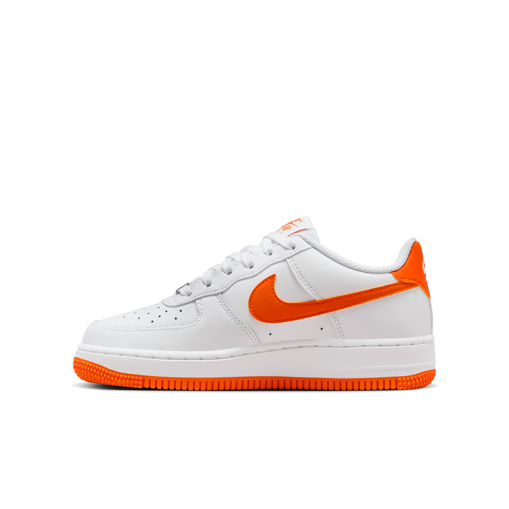 Big Kids' Nike Air Force 1  "White Safety Orange"