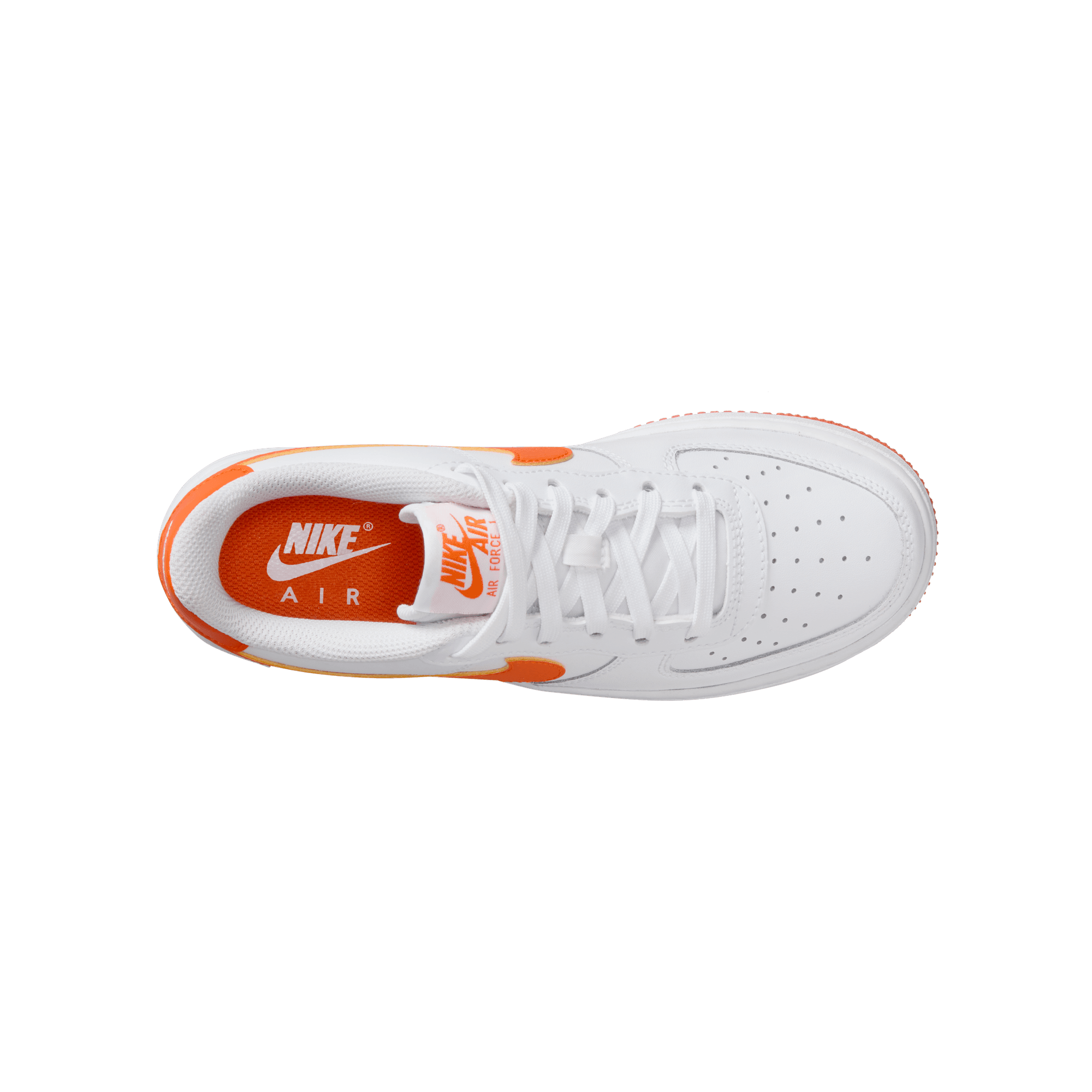 Big Kids' Nike Air Force 1  "White Safety Orange"