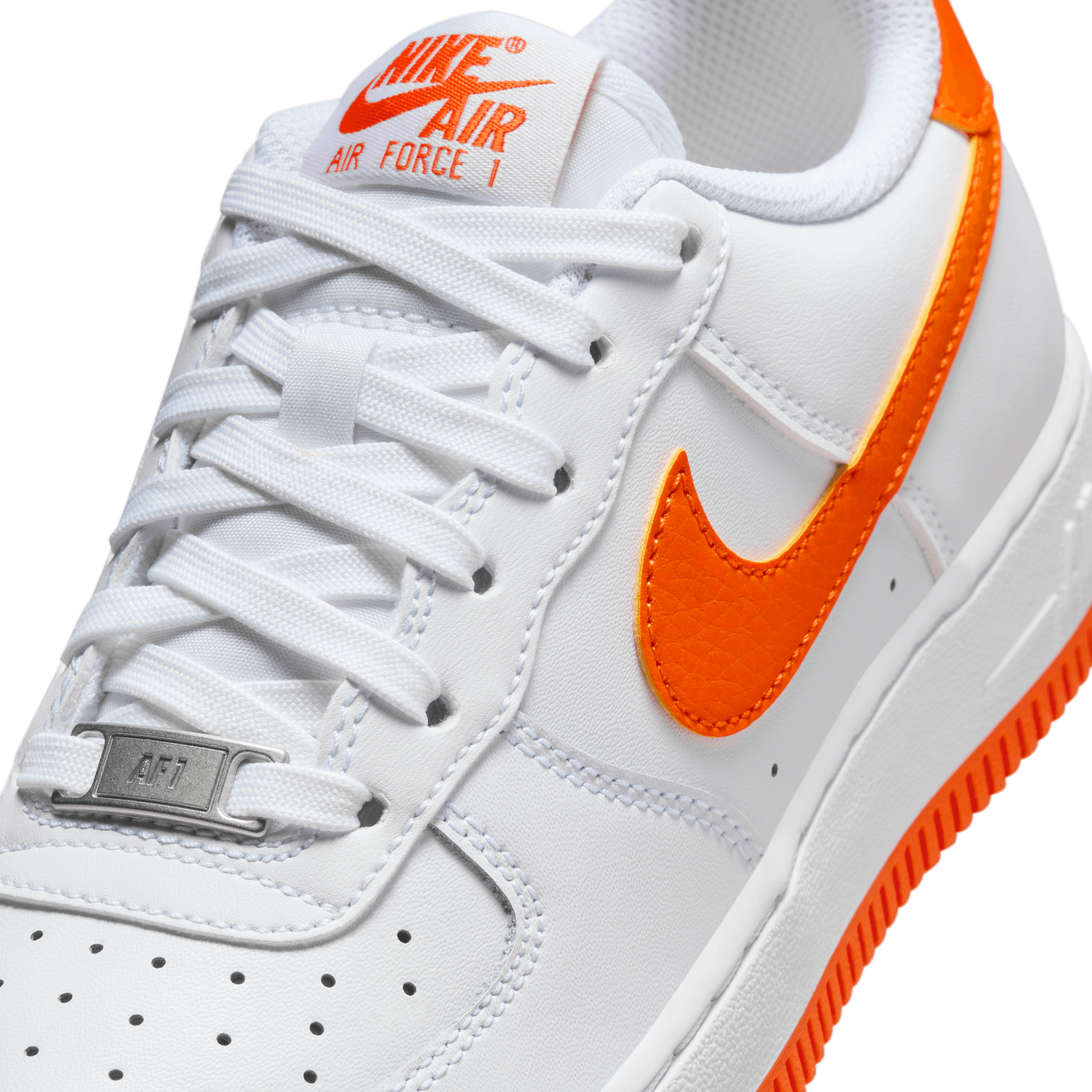 Big Kids' Nike Air Force 1  "White Safety Orange"