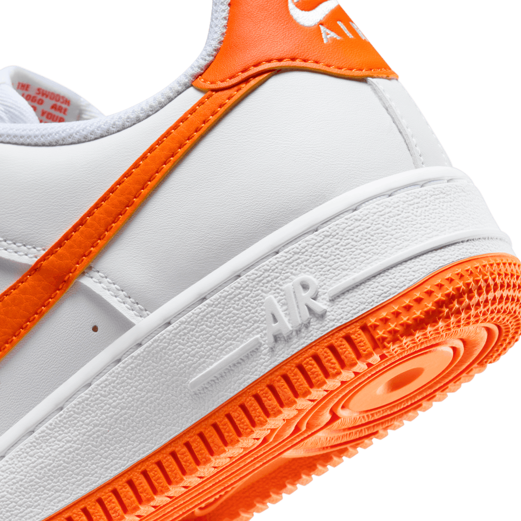 Big Kids' Nike Air Force 1  "White Safety Orange"