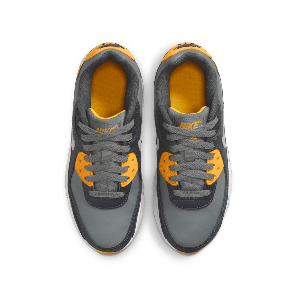 Big Kids' Nike Air Max 90 "Smoke Grey Yellow"