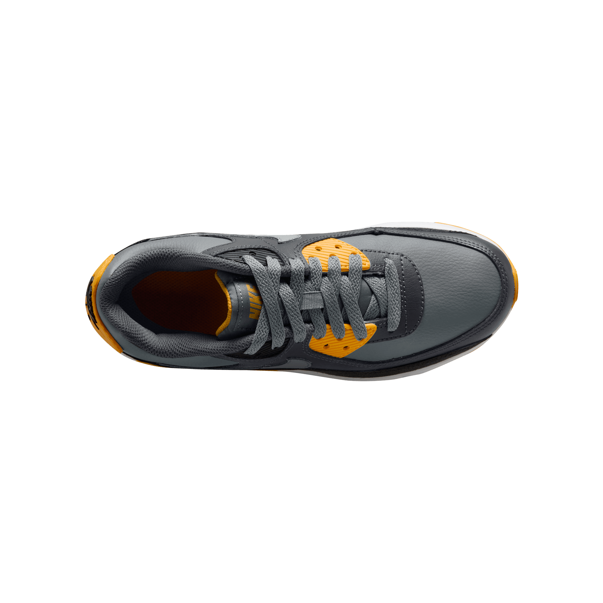 Big Kids' Nike Air Max 90 "Smoke Grey Yellow"