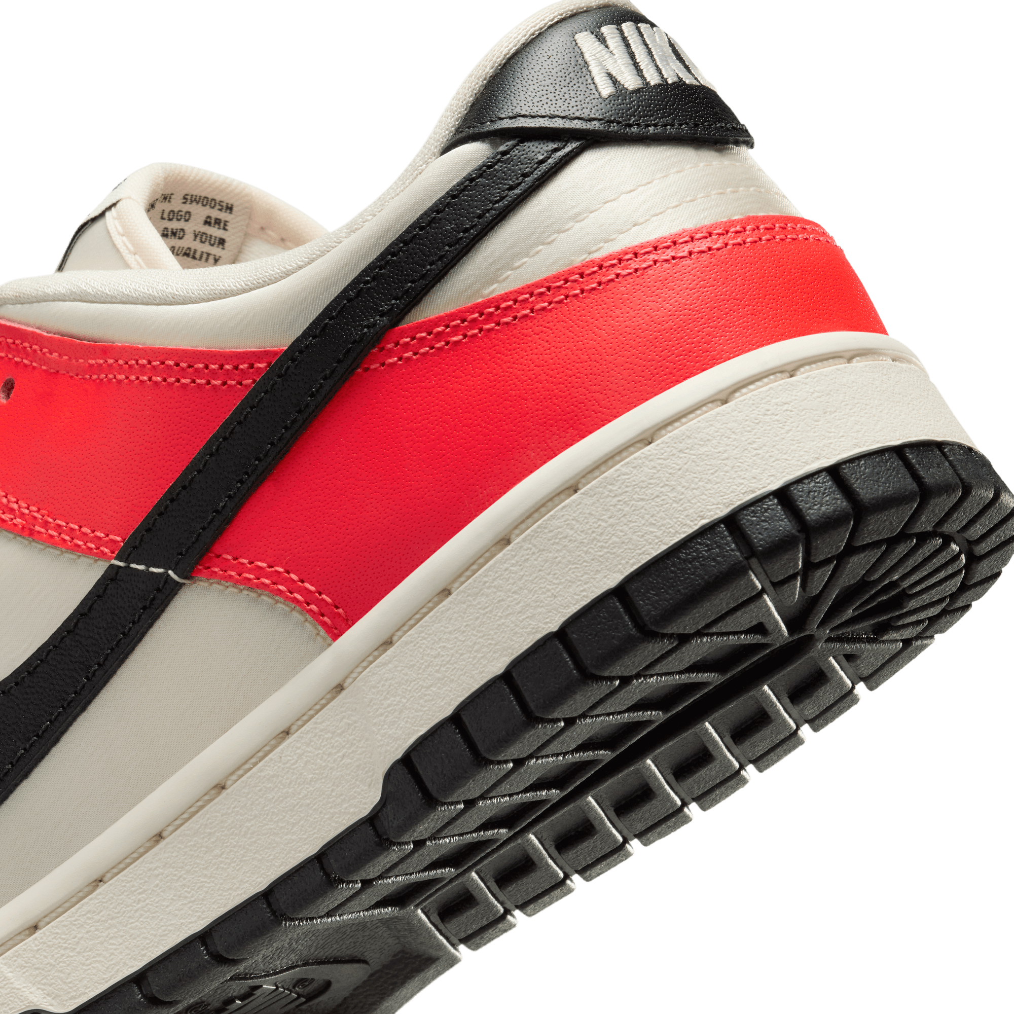 Women's Nike Dunk Low SE " Black Toe Bright Crimson"