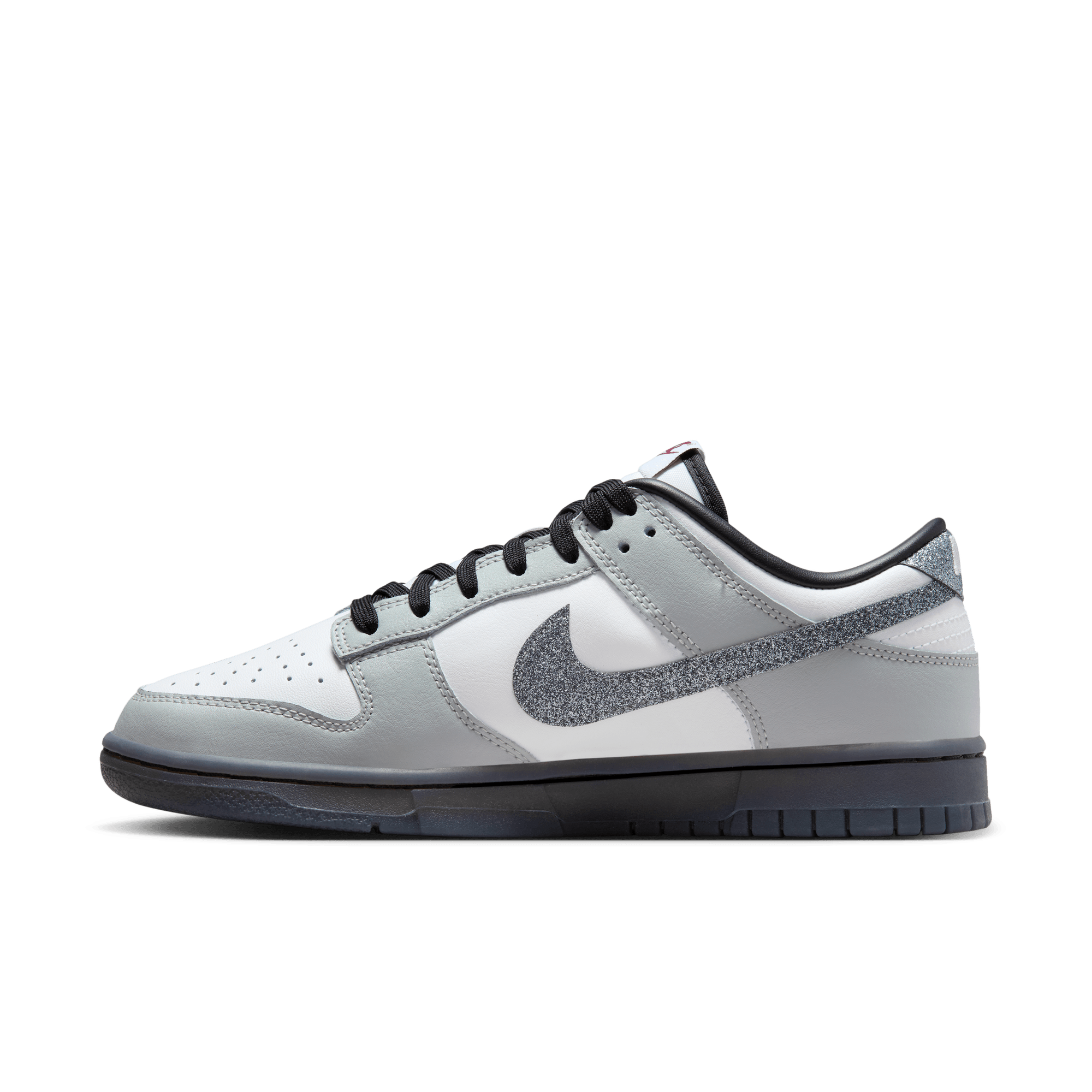 Women's Nike Dunk Low LX "Glitter Swoosh Smoke Grey"