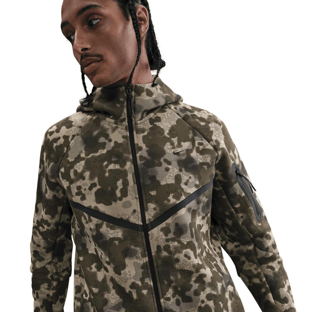 Men's Nike Tech  Full-Zip Fleece Camo Windrunner Jackets