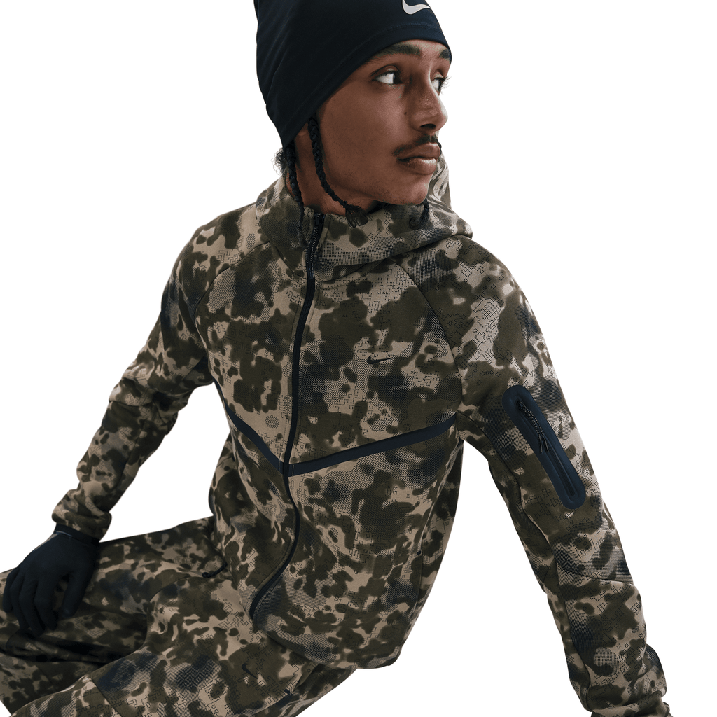 Men's Nike Tech  Full-Zip Fleece Camo Windrunner Jackets
