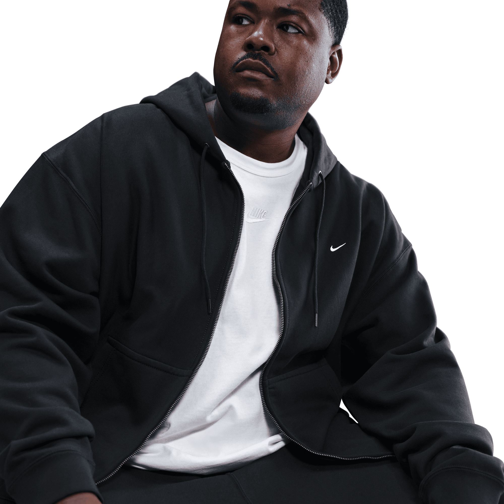 Men's Nike Solo Swoosh Full-Zip Fleece Hoodie