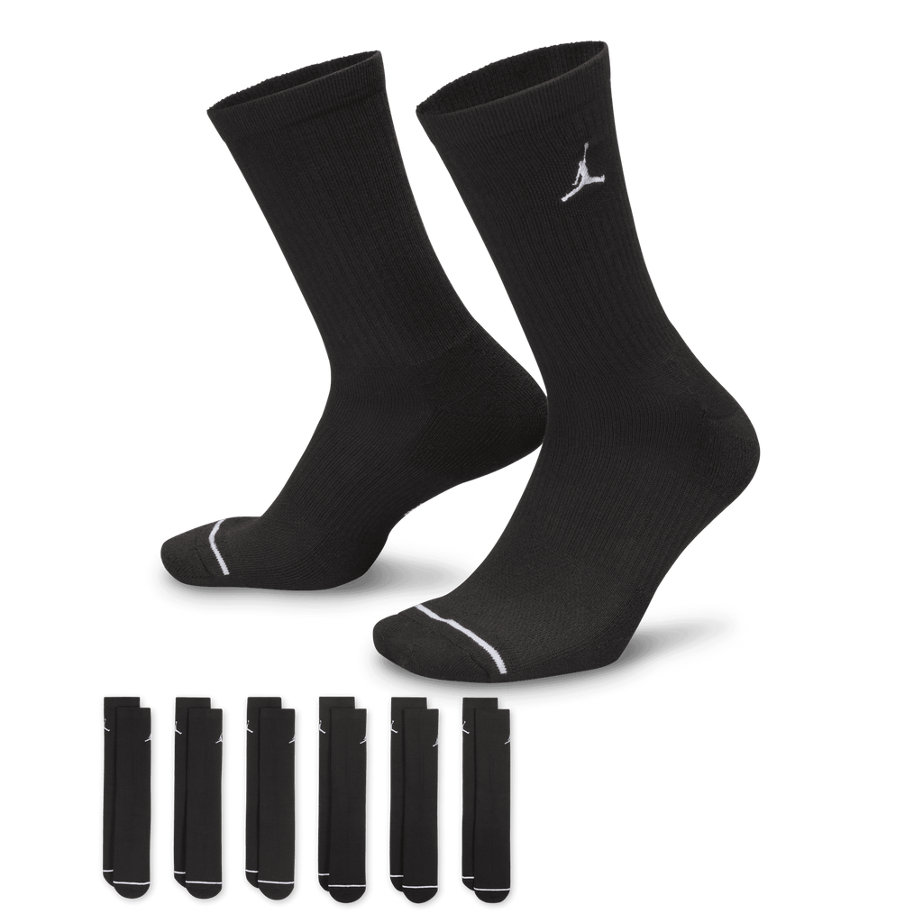 Jordan Everyday Cushioned Crew Socks (6 Pairs) "Unisex"