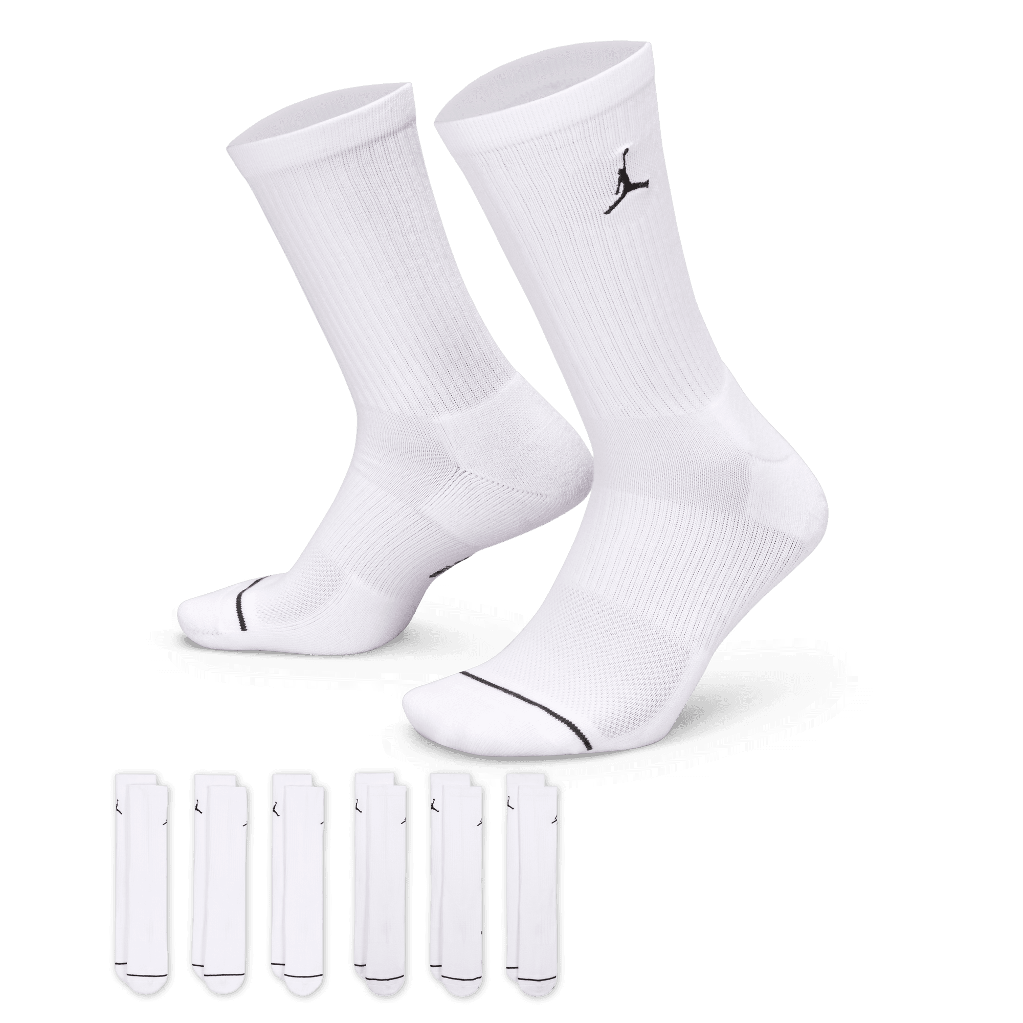 Jordan Everyday Cushioned Crew Socks (6 Pairs) "Unisex"